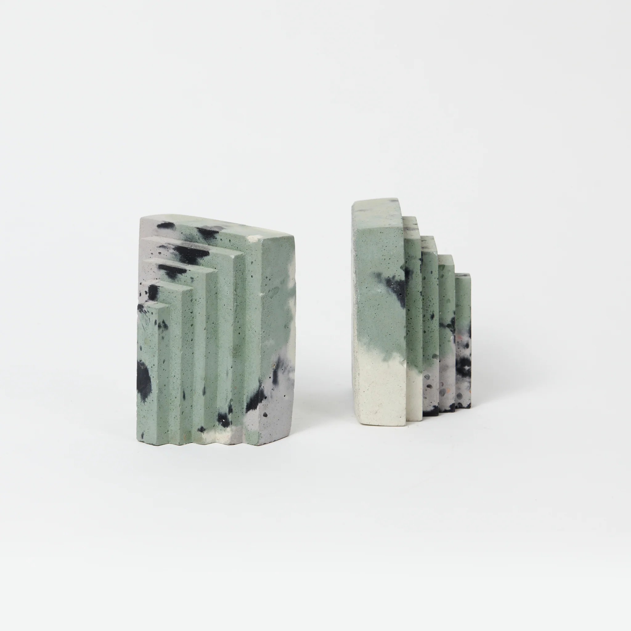 Concrete Bookends - Pair