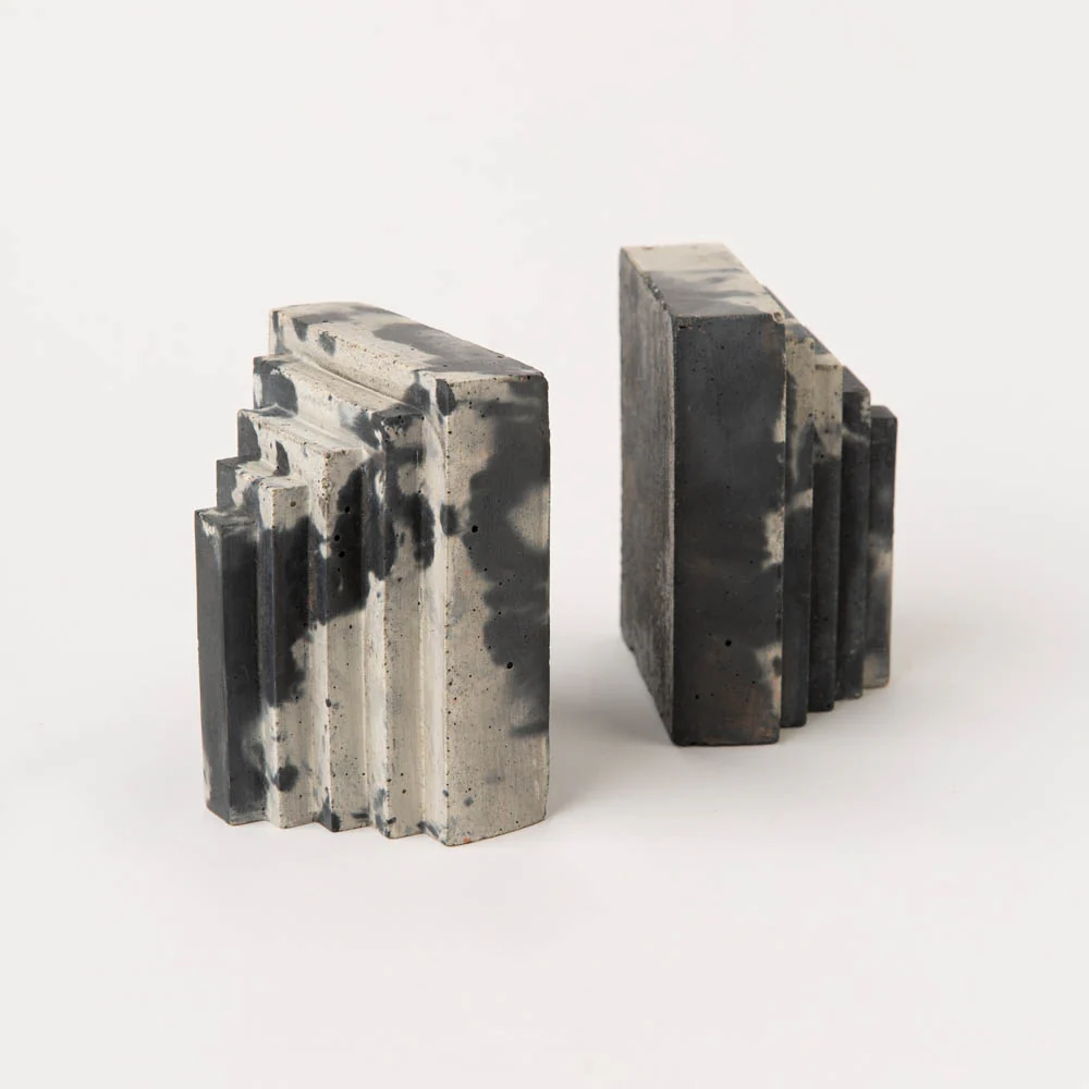 Concrete Bookends - Pair - Image 3