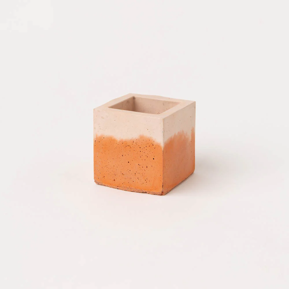 Concrete Cube Pot - Small - Image 4