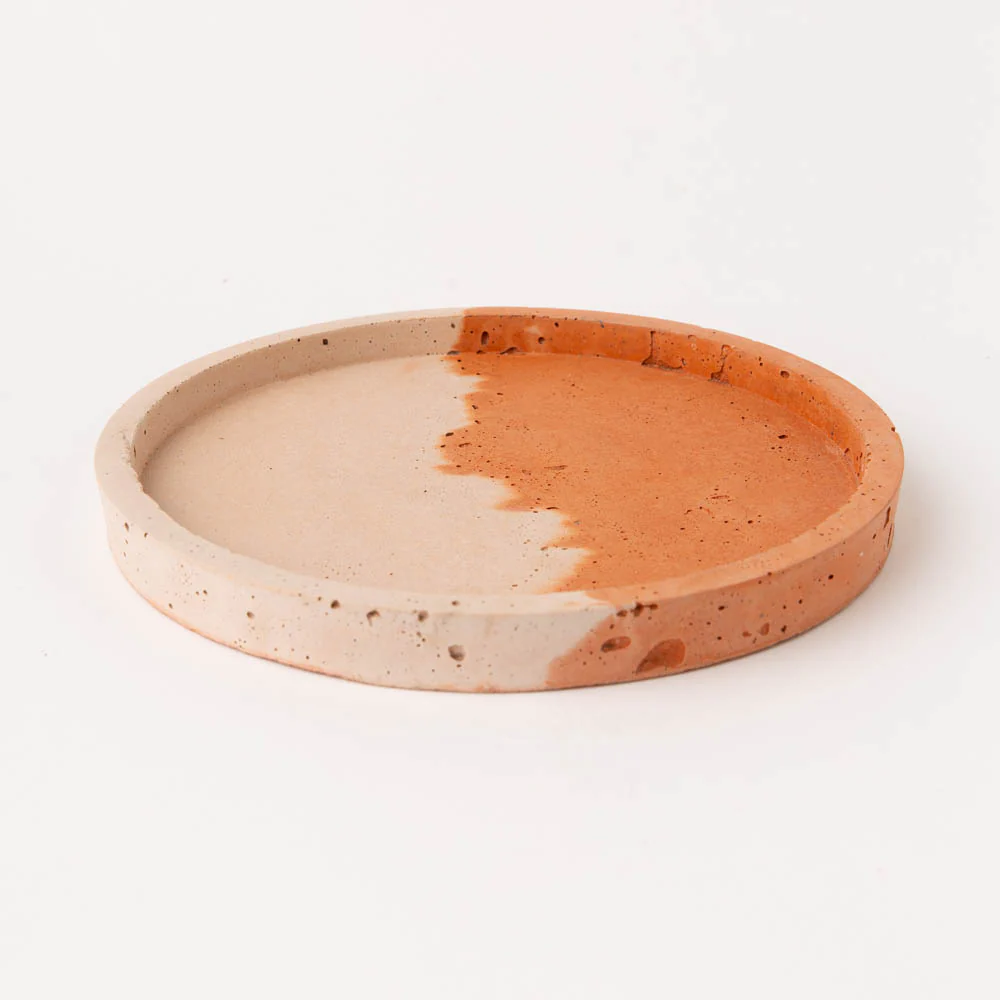 Round Concrete Tray - 29cm - Image 5