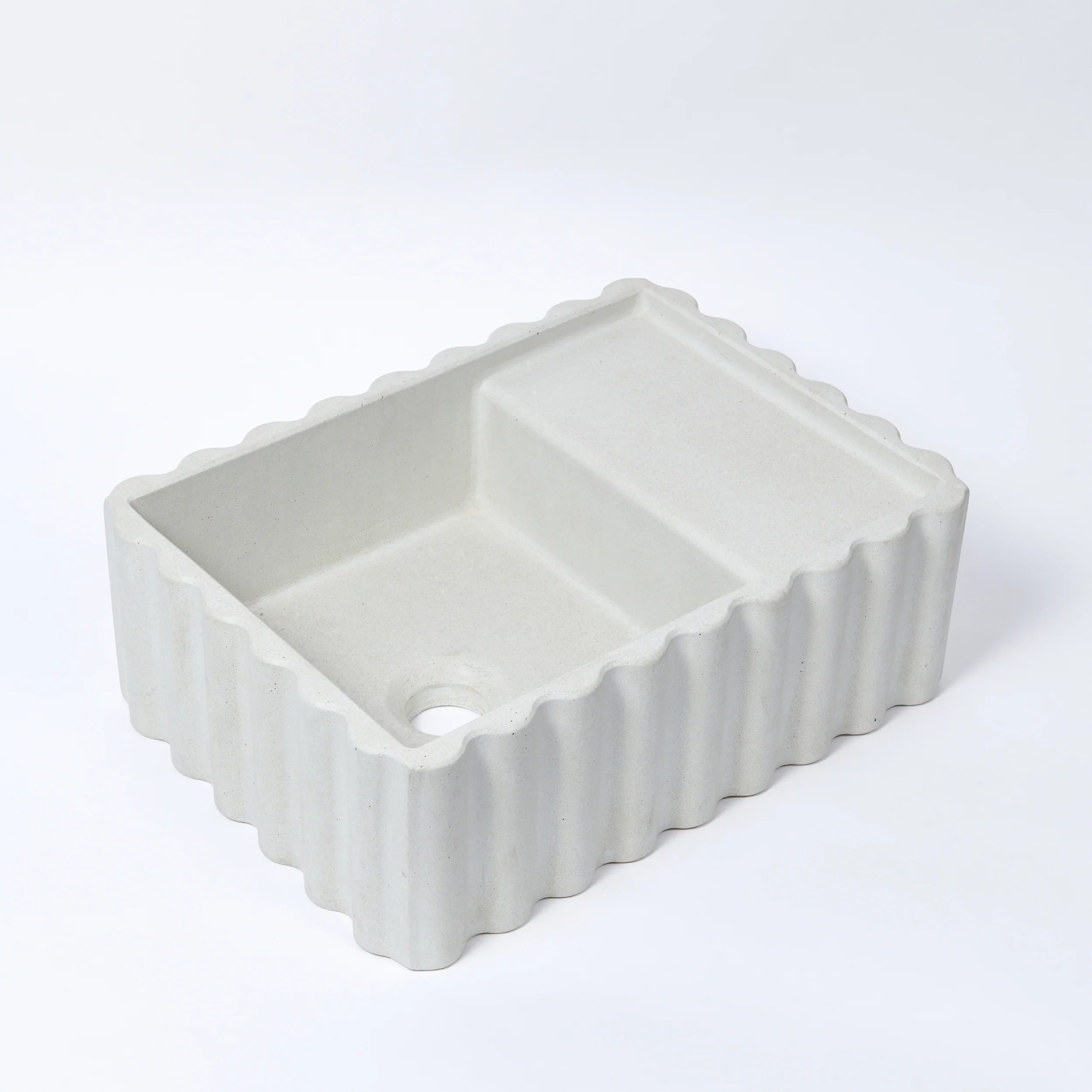 Concrete Sink - The Fluted Rectangle