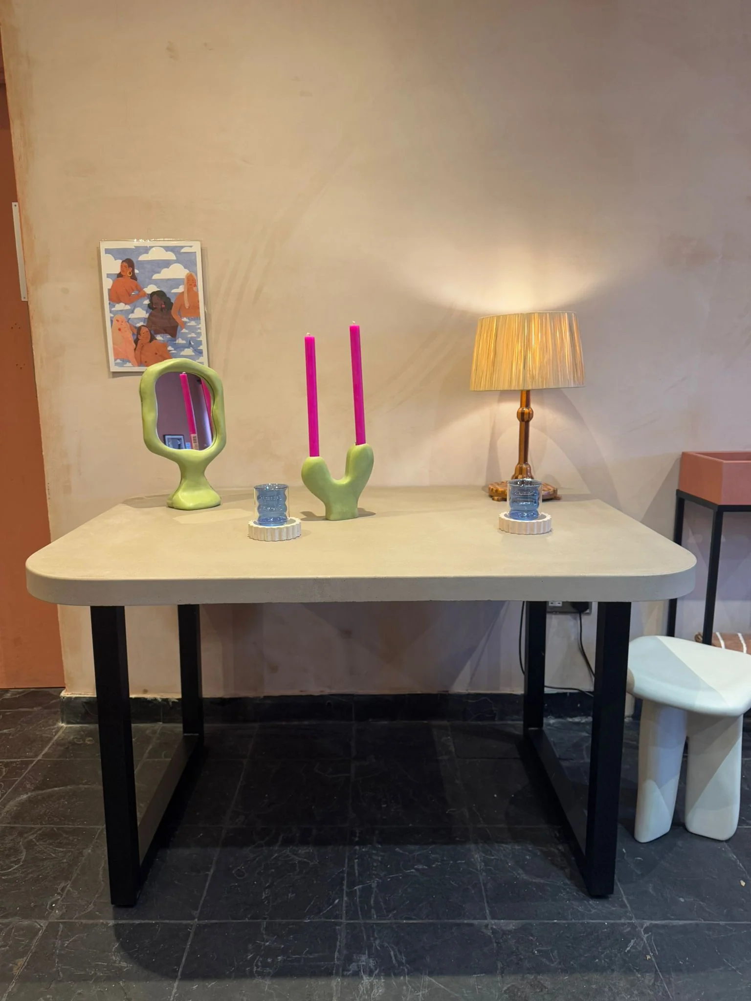 Sample Sale - Concrete Dining Table - Shroom - Image 4