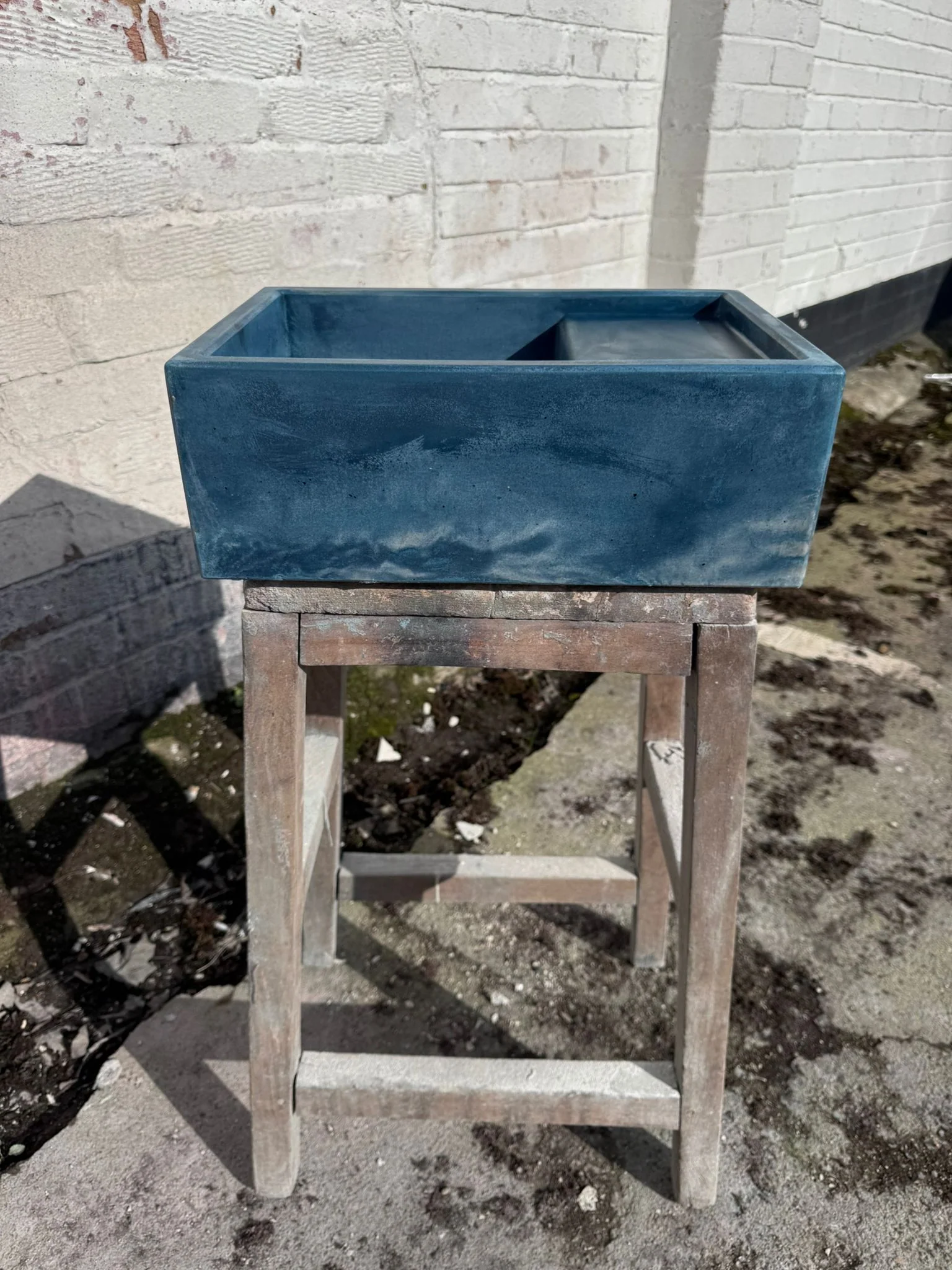 Sample Sale -  Concrete Sink - The Cloakroom Basin - Blue Steele and Pigeon - Image 10