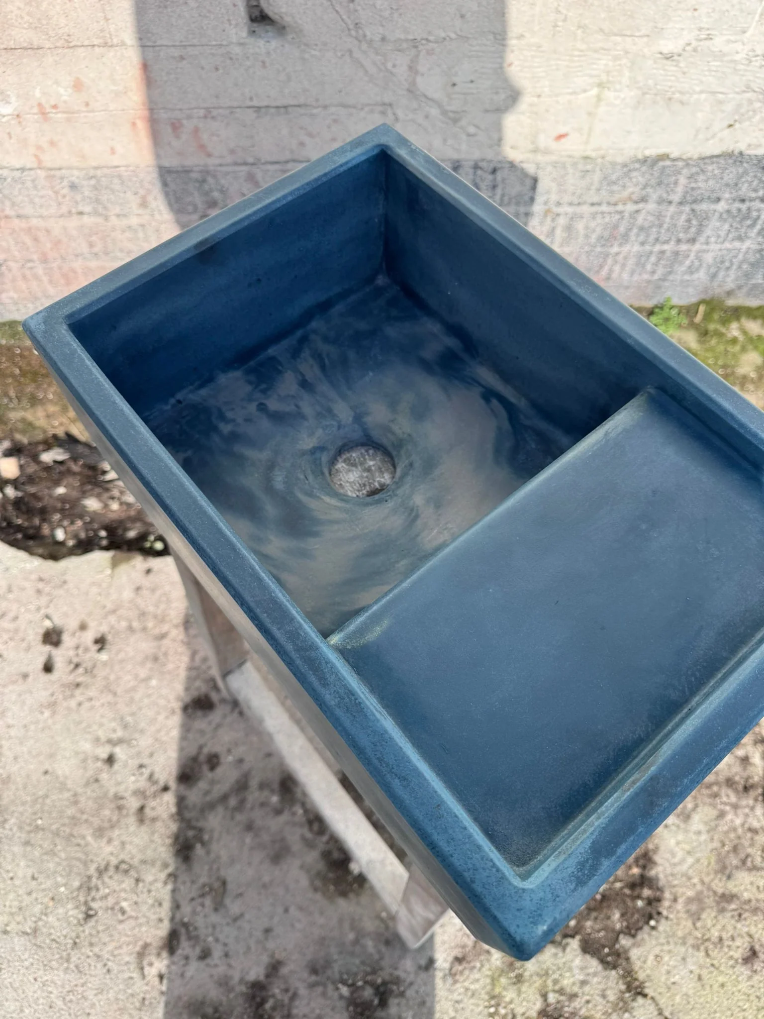 Sample Sale -  Concrete Sink - The Cloakroom Basin - Blue Steele and Pigeon - Image 2