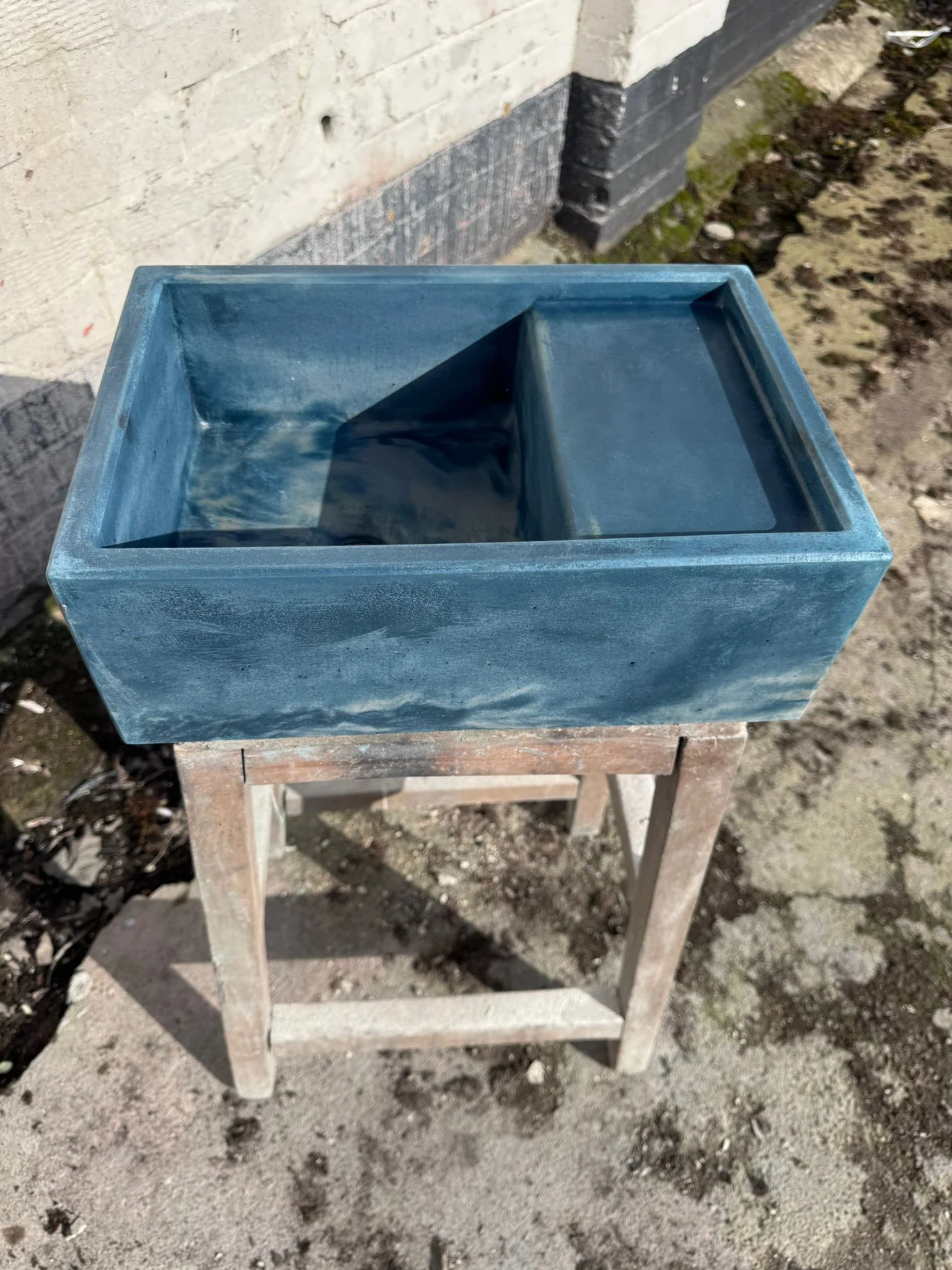 Sample Sale -  Concrete Sink - The Cloakroom Basin - Blue Steele and Pigeon - Image 4