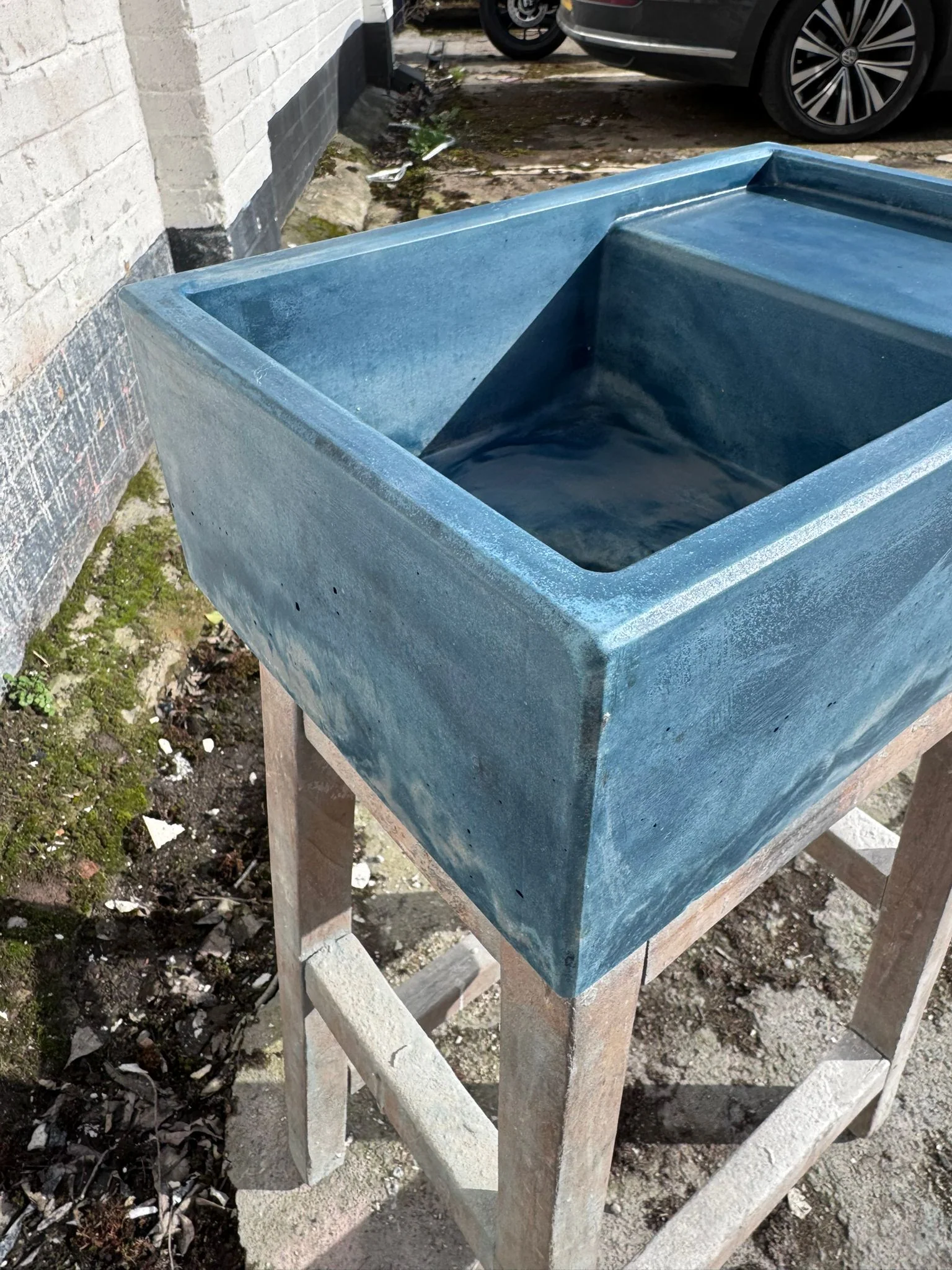 Sample Sale -  Concrete Sink - The Cloakroom Basin - Blue Steele and Pigeon - Image 6