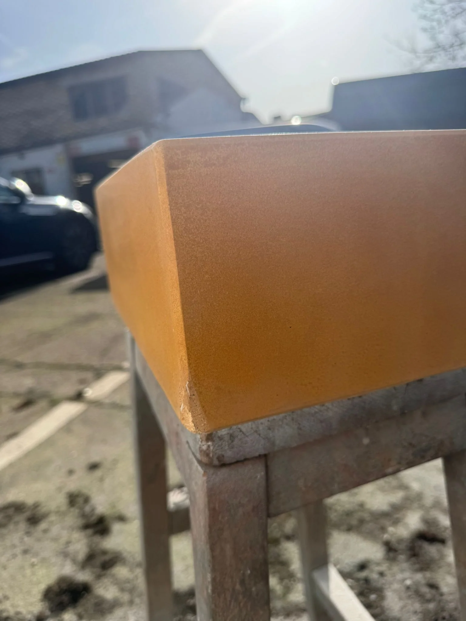 Sample Sale -  Concrete Sink - The Cloakroom Basin - Colonel Mustard - Image 3