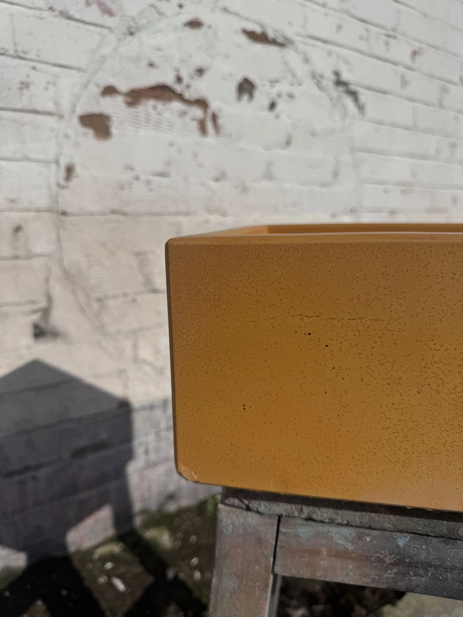 Sample Sale -  Concrete Sink - The Cloakroom Basin - Colonel Mustard - Image 4