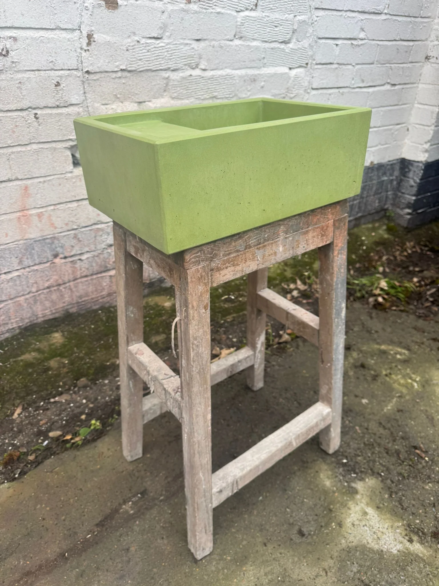 Sample Sale - Concrete Sink - The Cloakroom Basin - Sub Lime - Image 3