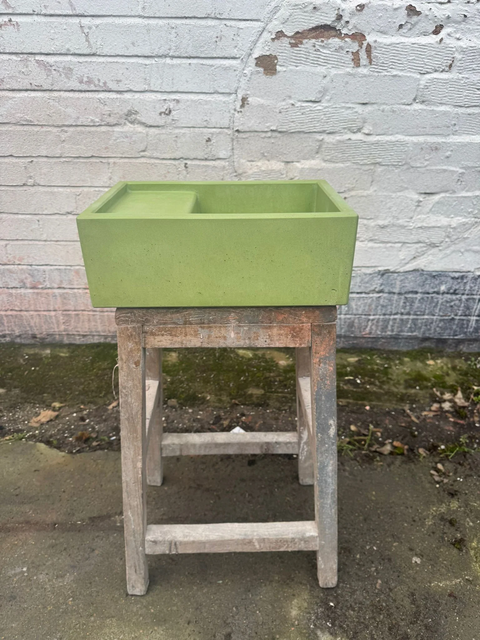Sample Sale - Concrete Sink - The Cloakroom Basin - Sub Lime - Image 4
