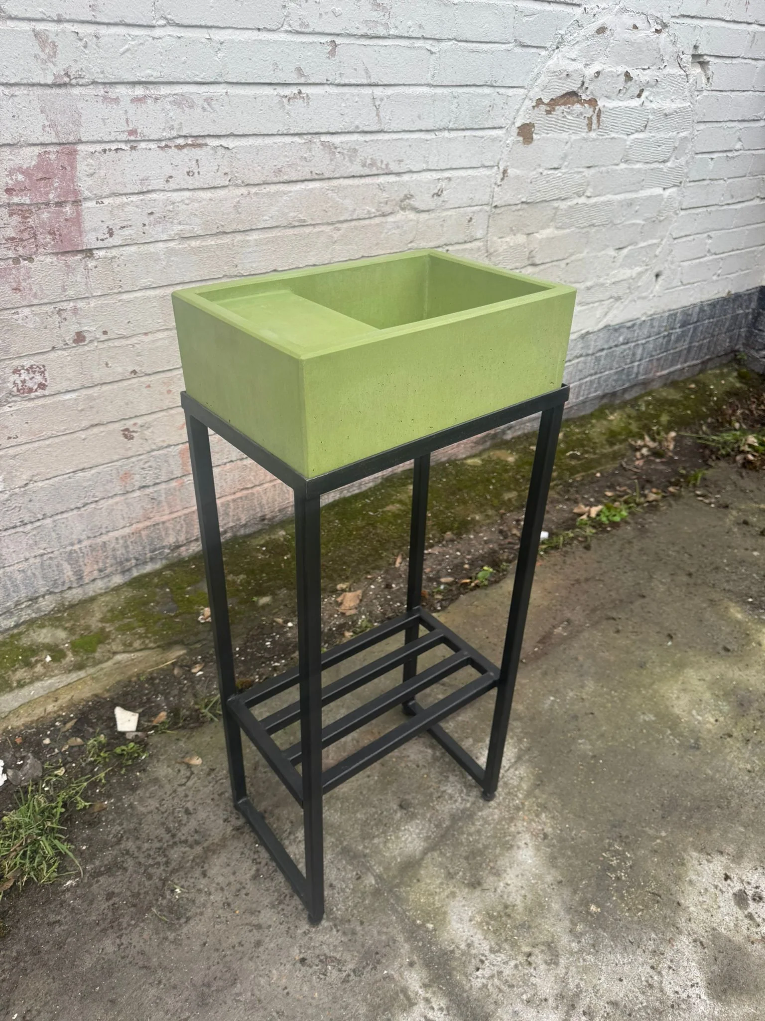 Sample Sale - Concrete Sink - The Cloakroom Basin - Sub Lime - Image 5