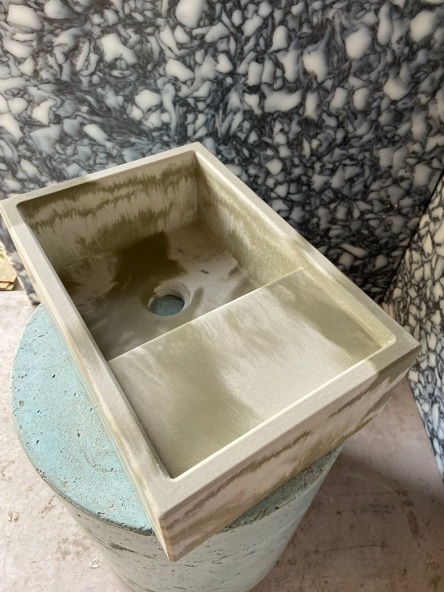Sample Sale -  Concrete Sink - The Cloakroom Basin - Truffle Shuffle & Powder - Image 12