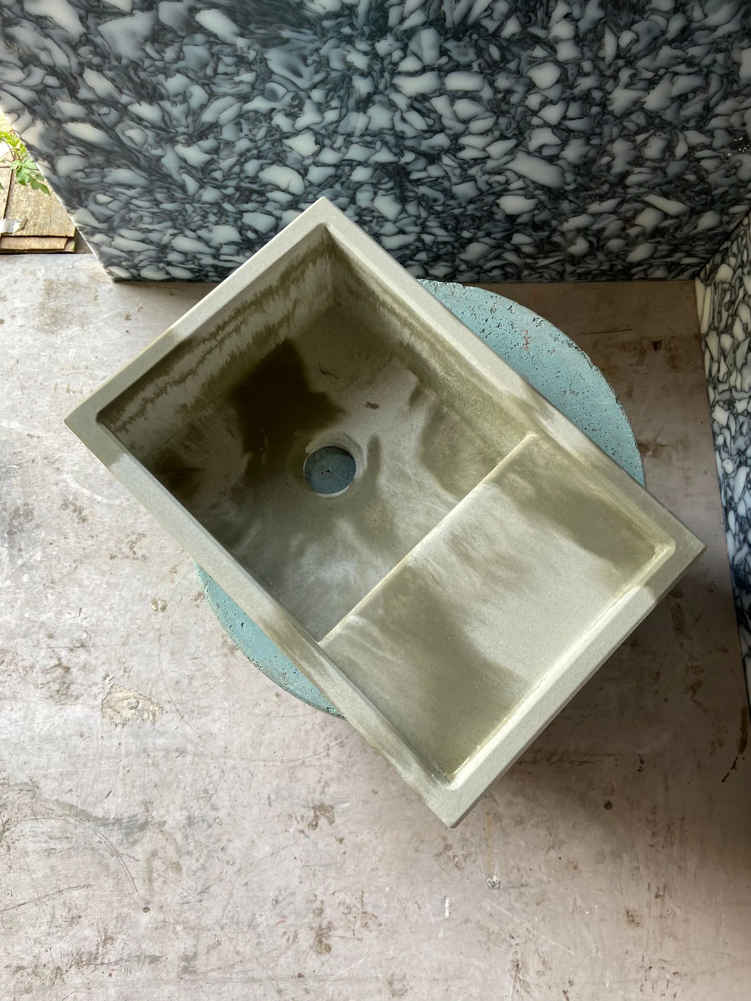 Sample Sale -  Concrete Sink - The Cloakroom Basin - Truffle Shuffle & Powder - Image 4