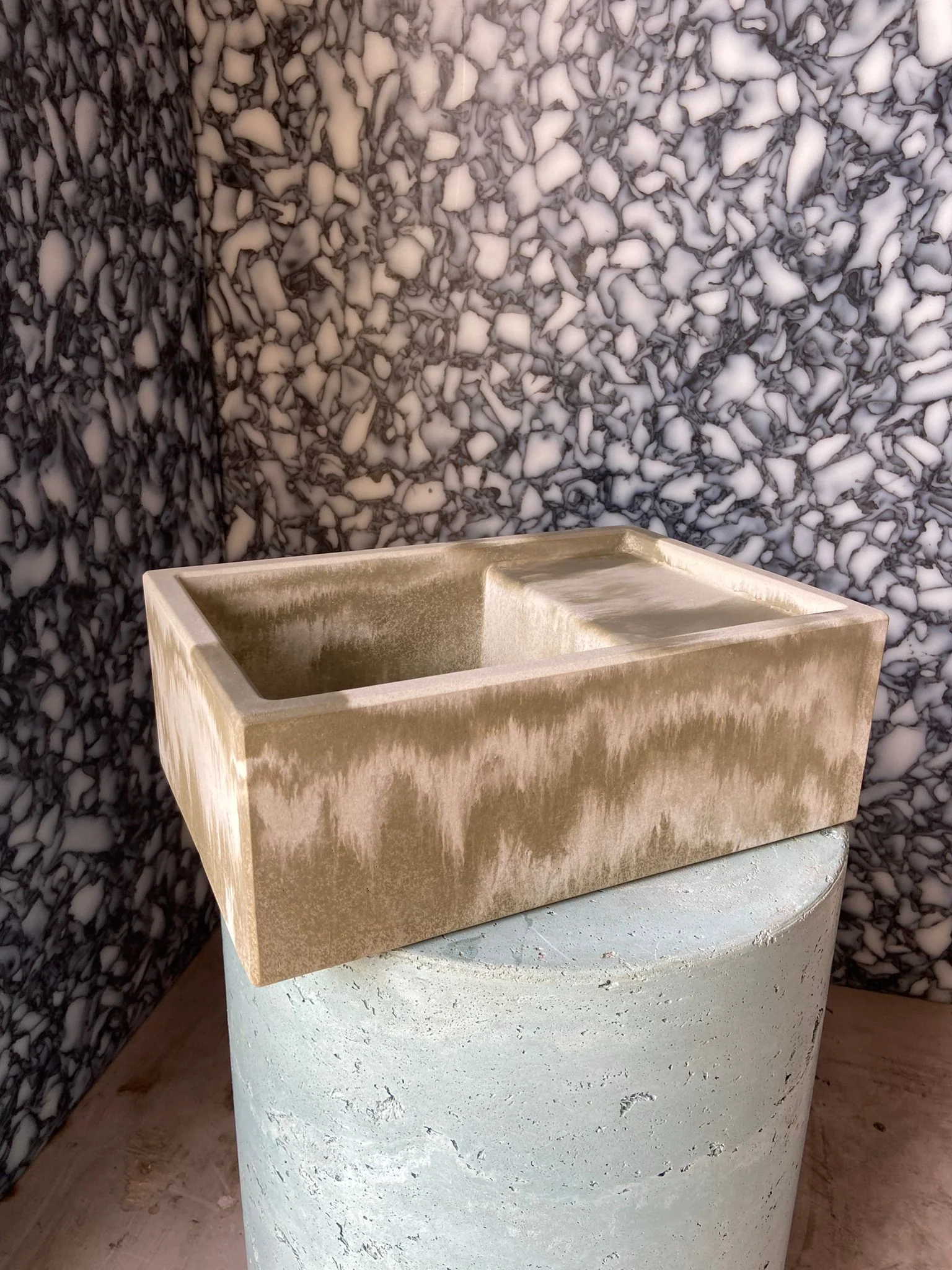 Sample Sale -  Concrete Sink - The Cloakroom Basin - Truffle Shuffle & Powder - Image 7