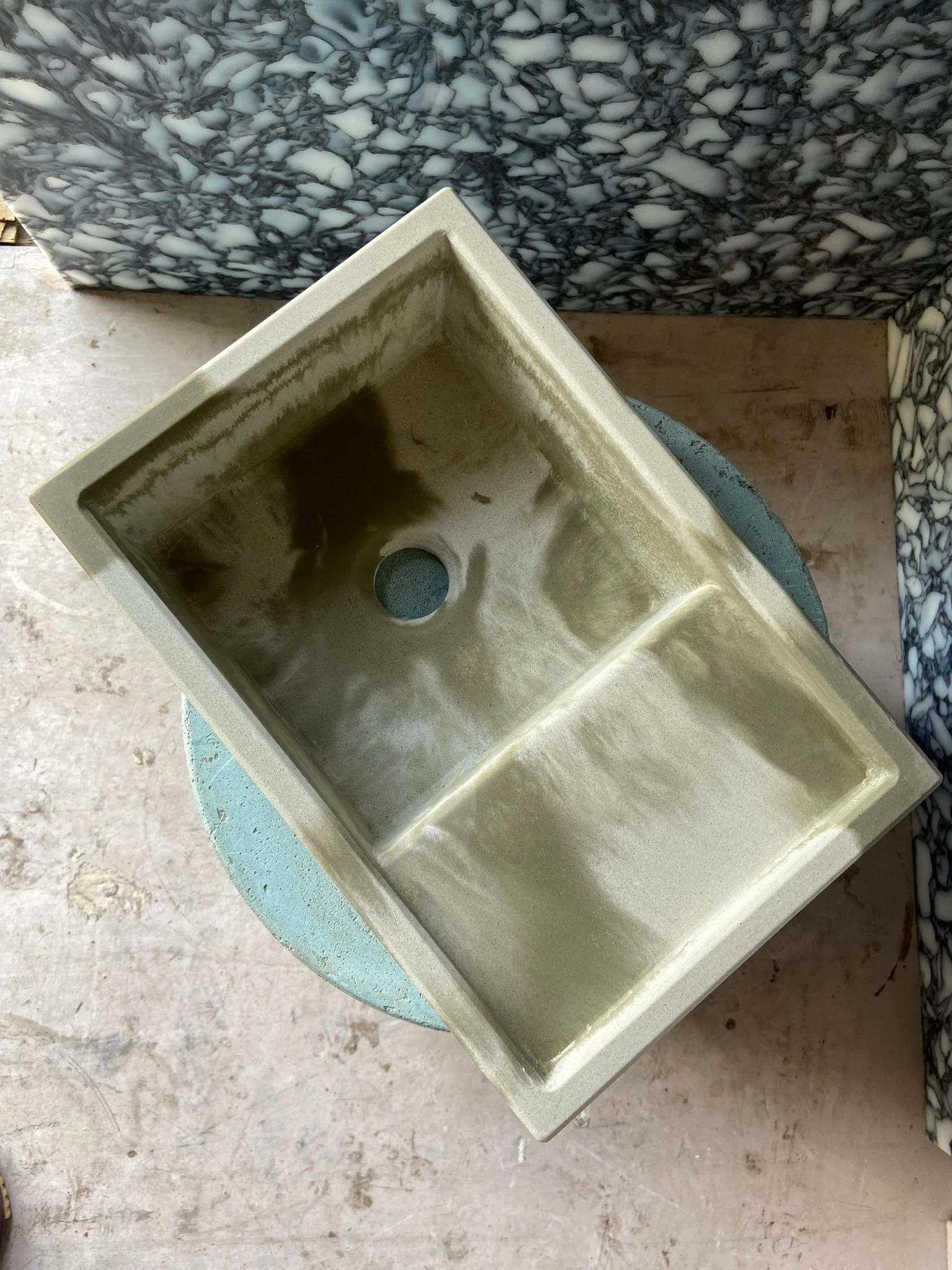 Sample Sale -  Concrete Sink - The Cloakroom Basin - Truffle Shuffle & Powder - Image 8