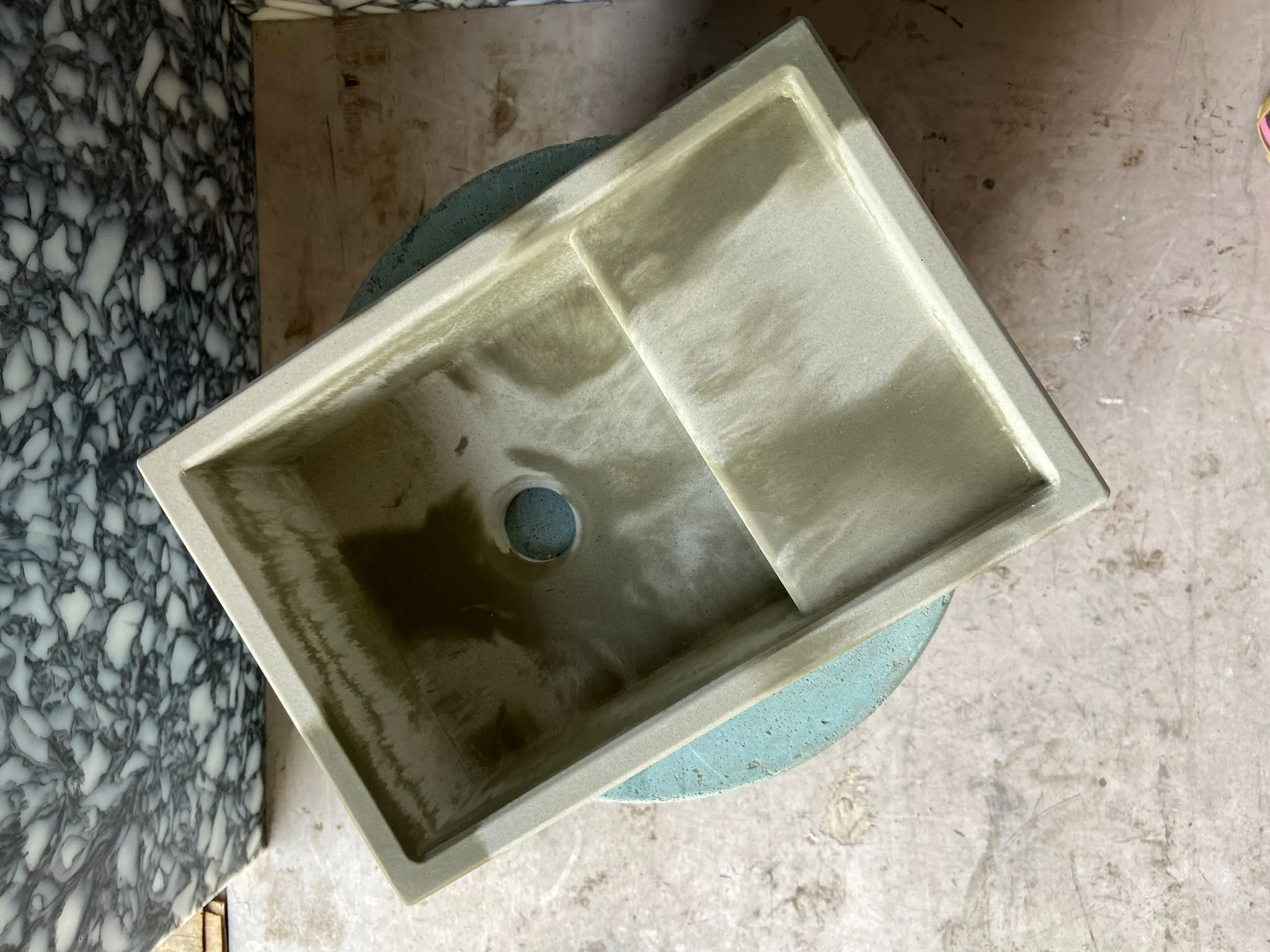 Sample Sale -  Concrete Sink - The Cloakroom Basin - Truffle Shuffle & Powder - Image 9