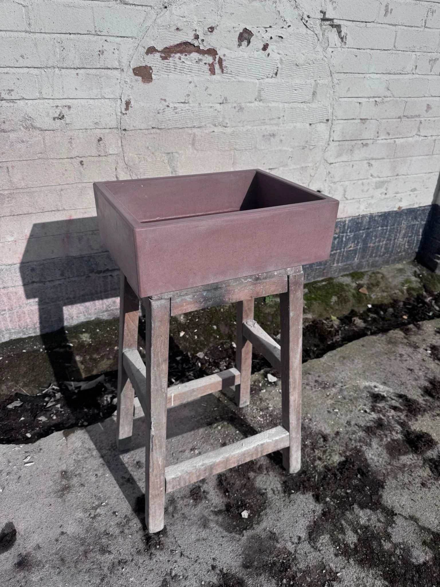 Sample Sale - Concrete Sink - The Mini Rectangle - Beaver - Image 10