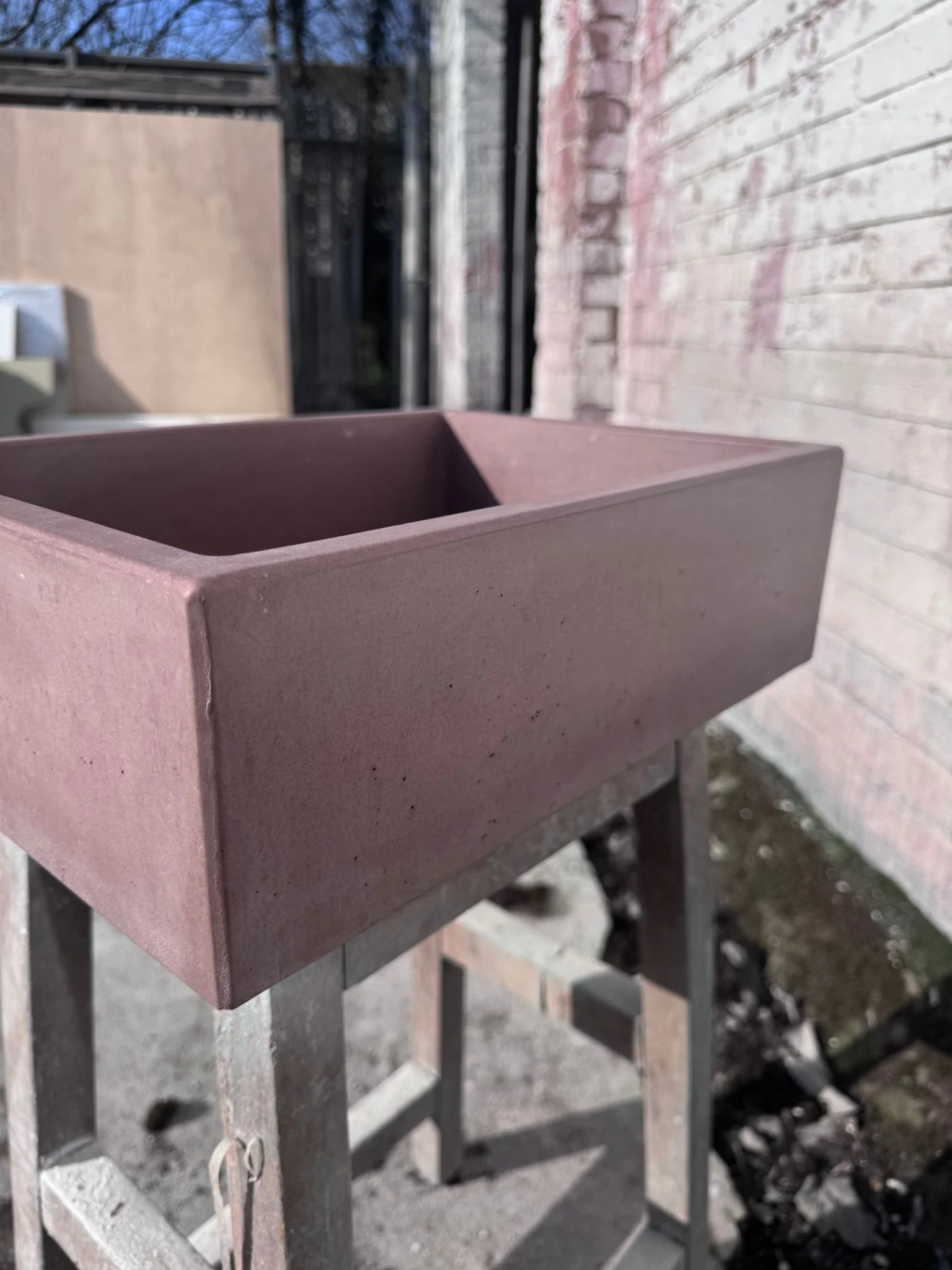 Sample Sale - Concrete Sink - The Mini Rectangle - Beaver - Image 3