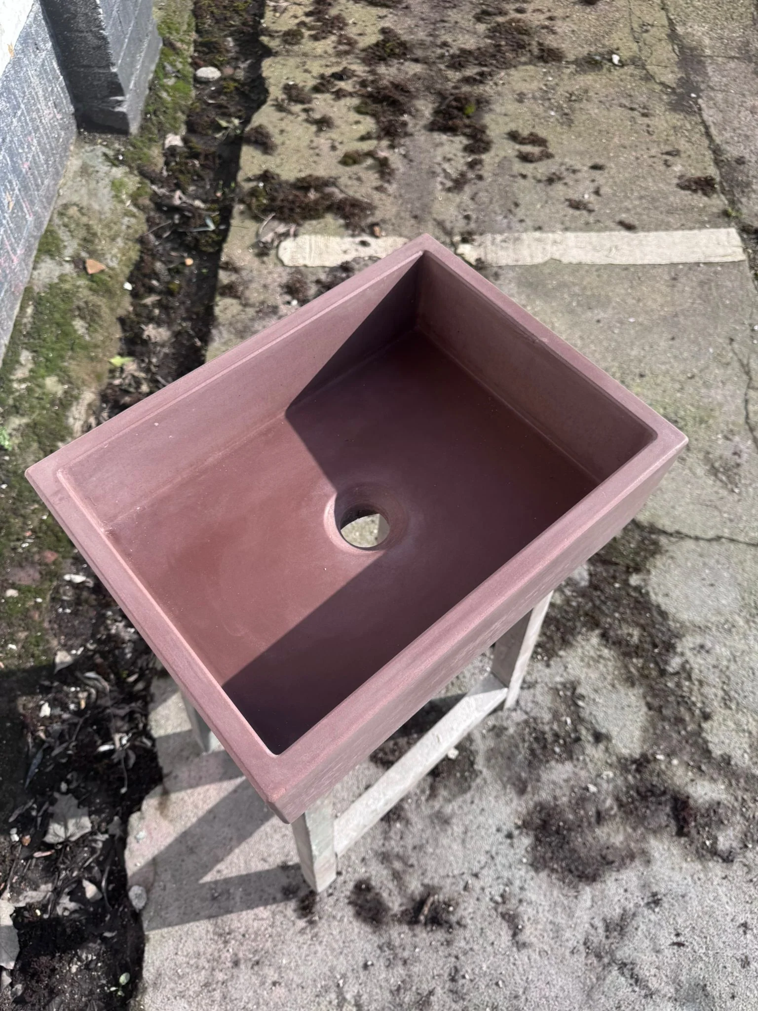 Sample Sale - Concrete Sink - The Mini Rectangle - Beaver - Image 5