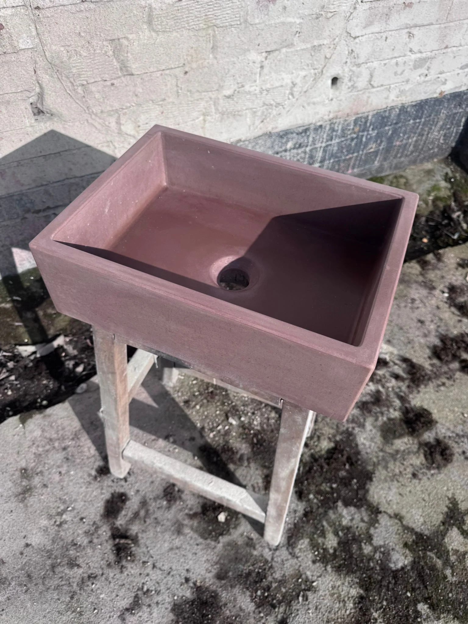 Sample Sale - Concrete Sink - The Mini Rectangle - Beaver - Image 6