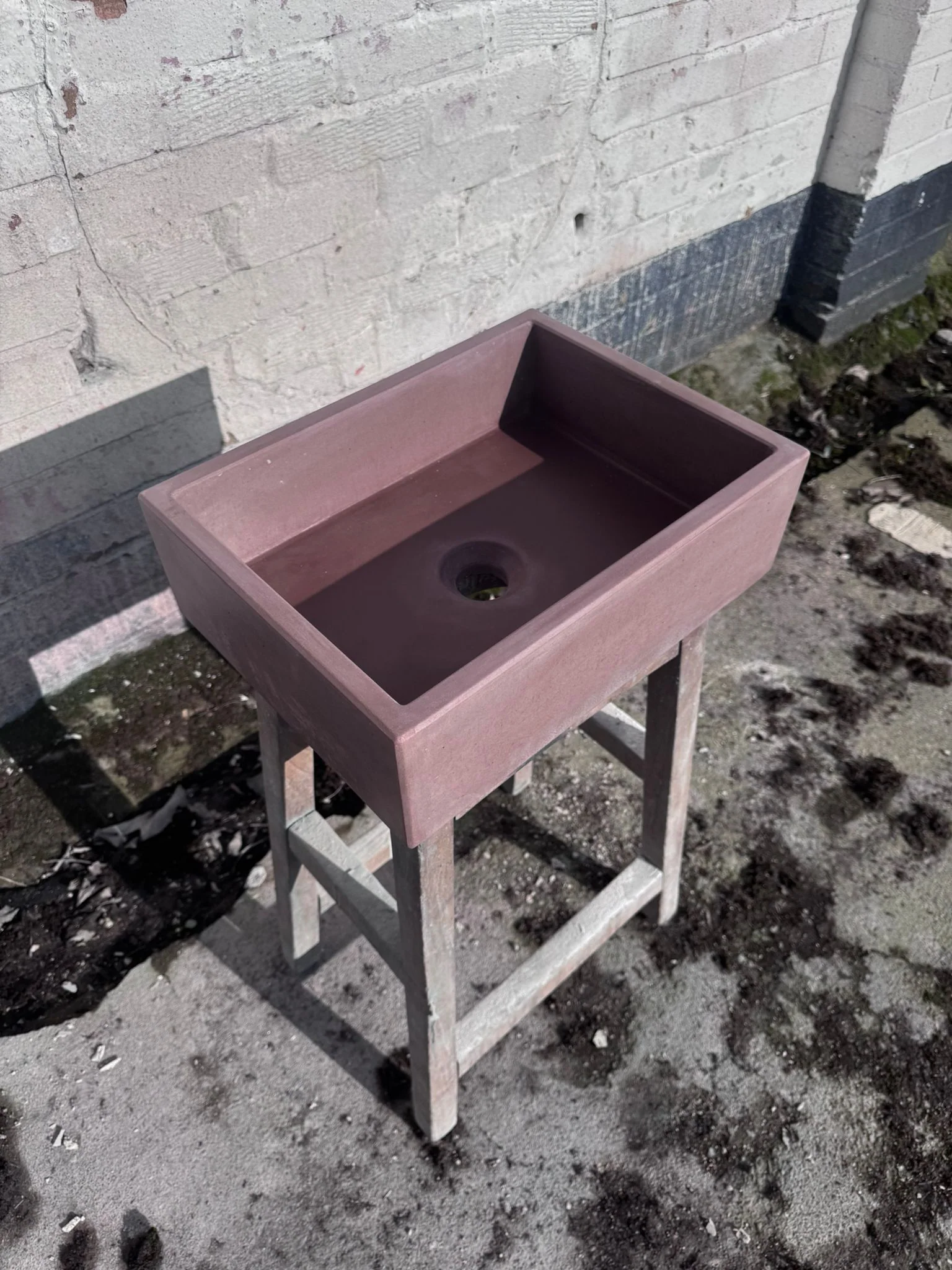 Sample Sale - Concrete Sink - The Mini Rectangle - Beaver - Image 8