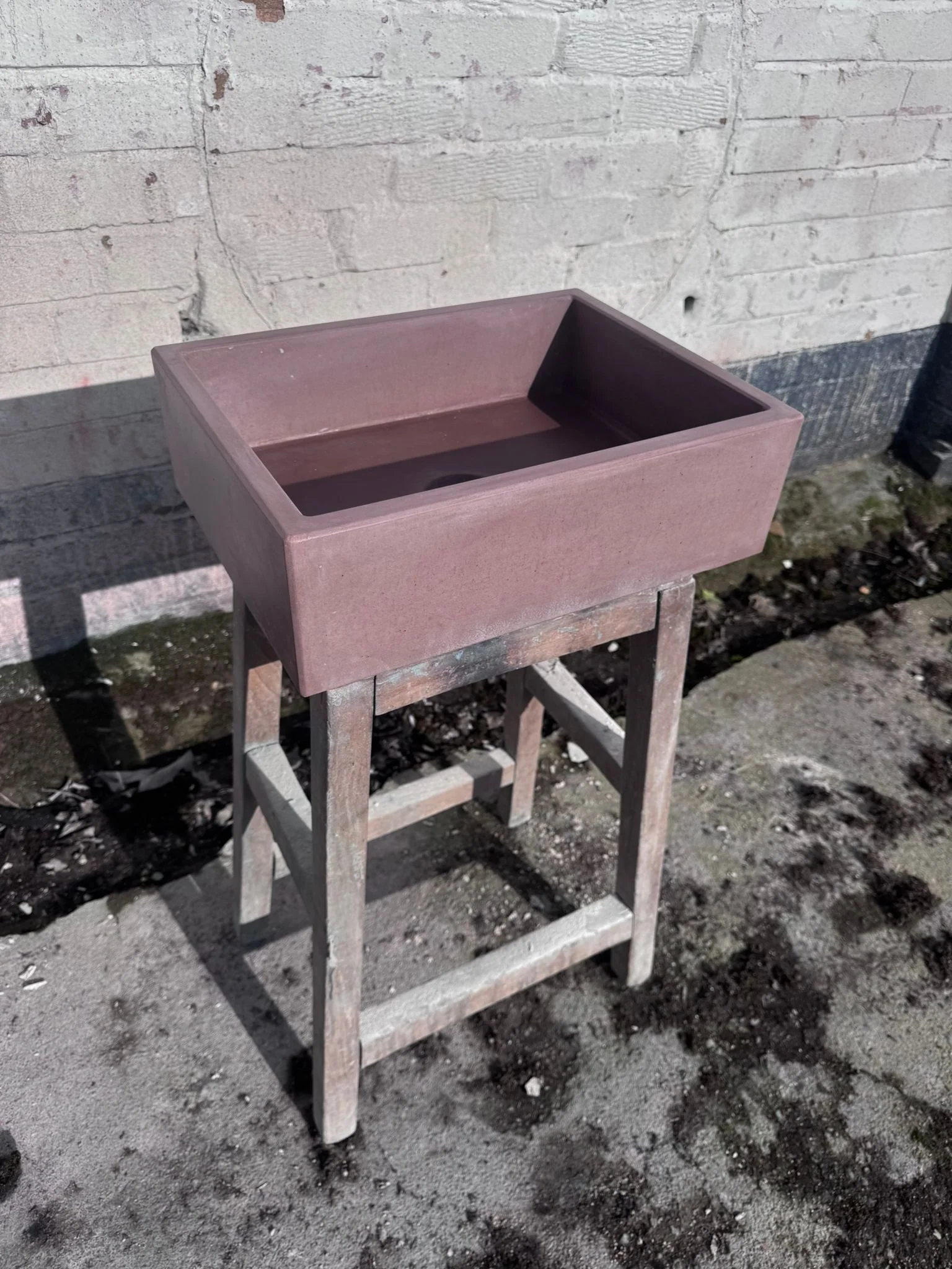 Sample Sale - Concrete Sink - The Mini Rectangle - Beaver - Image 9