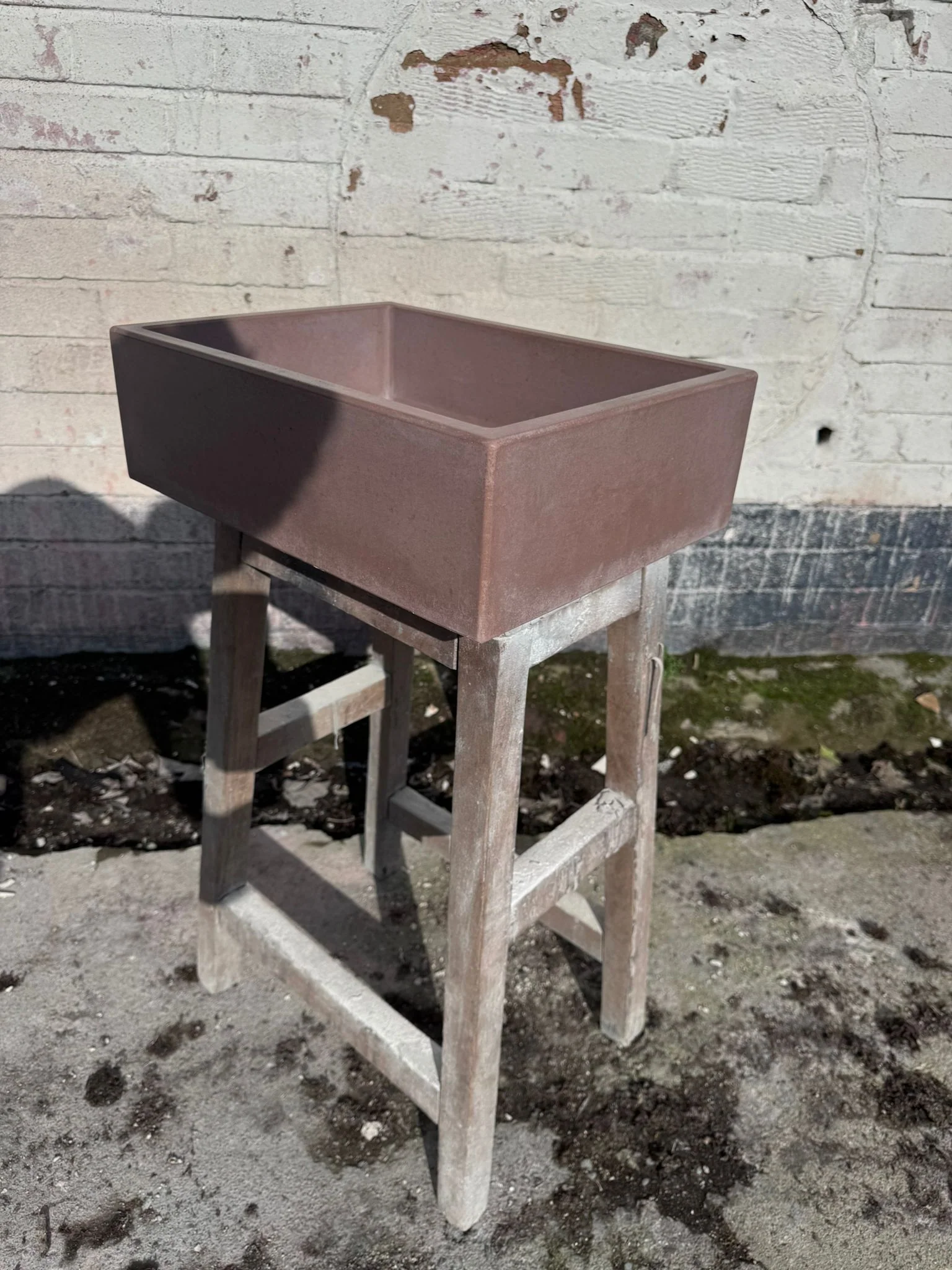 Sample Sale -  Concrete Sink - The Mini Rectangle - Beaver - Image 2