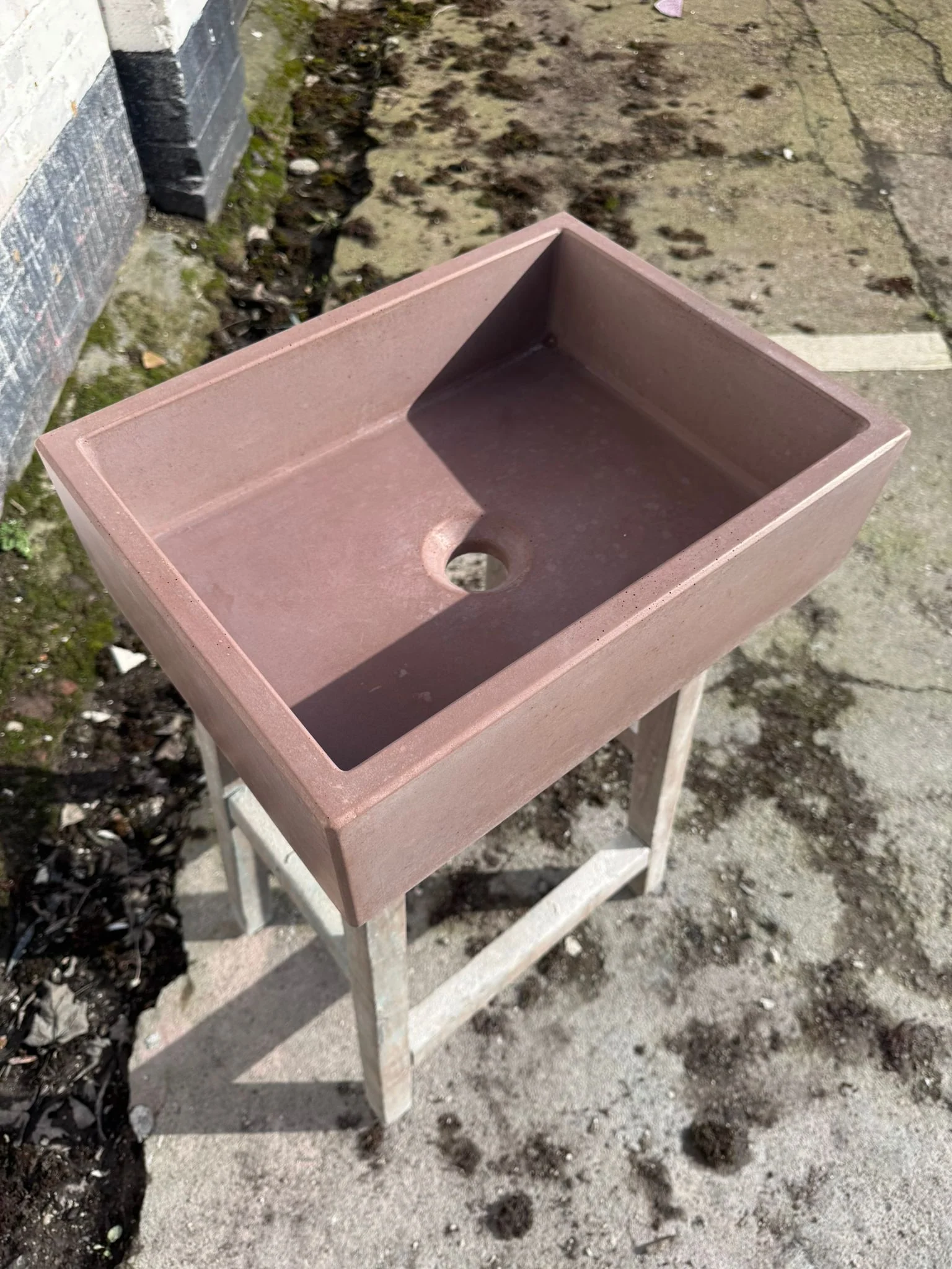 Sample Sale -  Concrete Sink - The Mini Rectangle - Beaver - Image 4