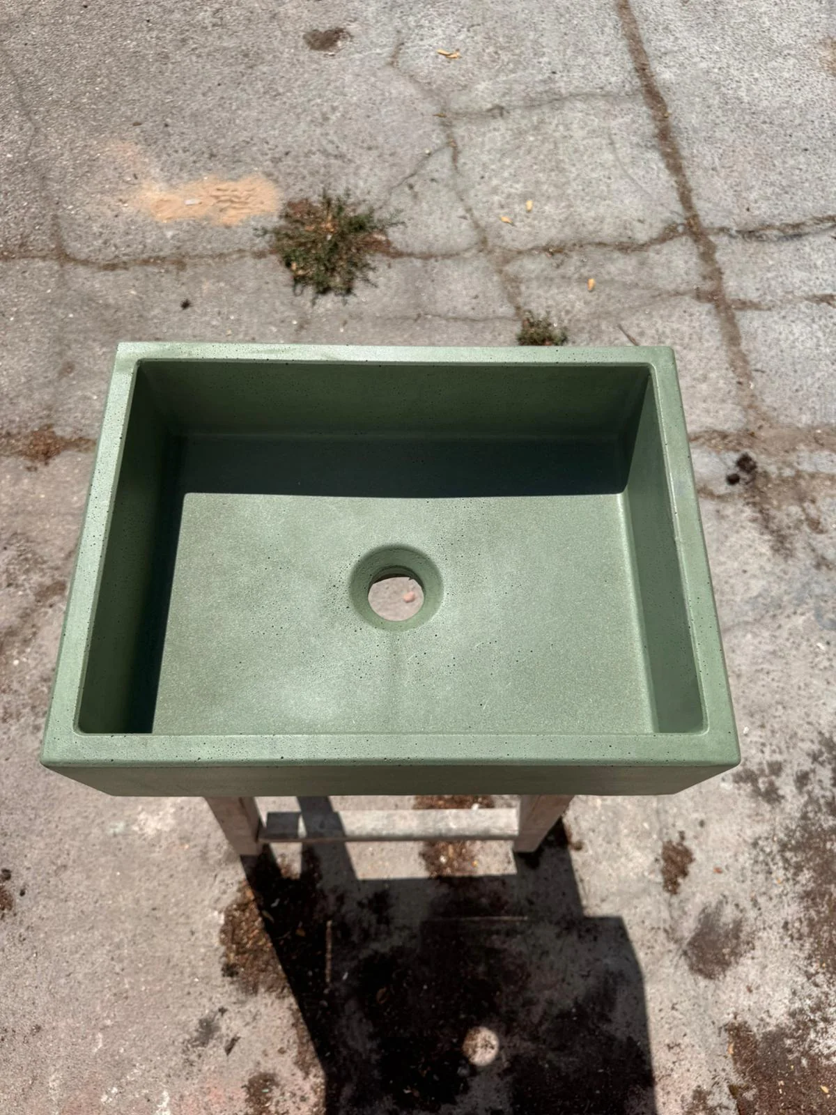 Sample Sale -  Concrete Sink - The Mini Rectangle - Pickle - Image 3