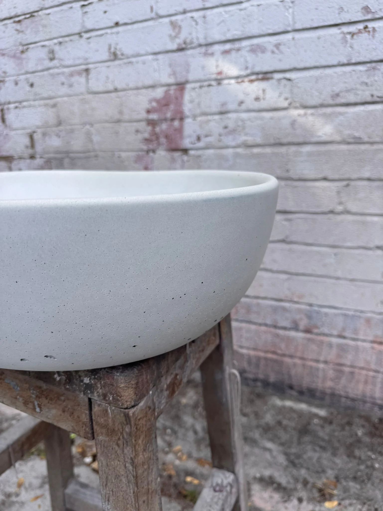 Sample Sale -  Concrete Sink - The Oval - Powder - Image 2