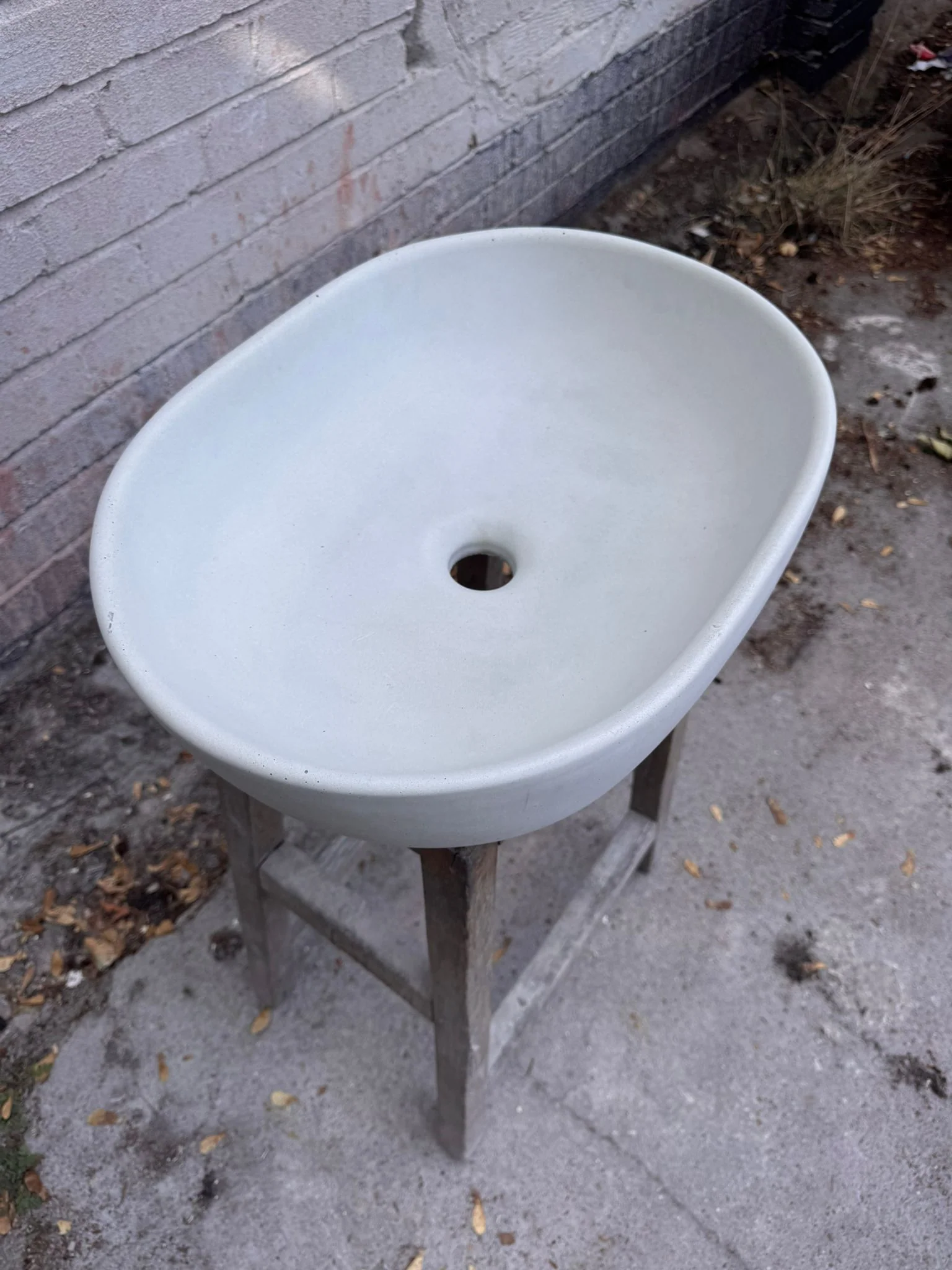 Sample Sale -  Concrete Sink - The Oval - Powder - Image 6