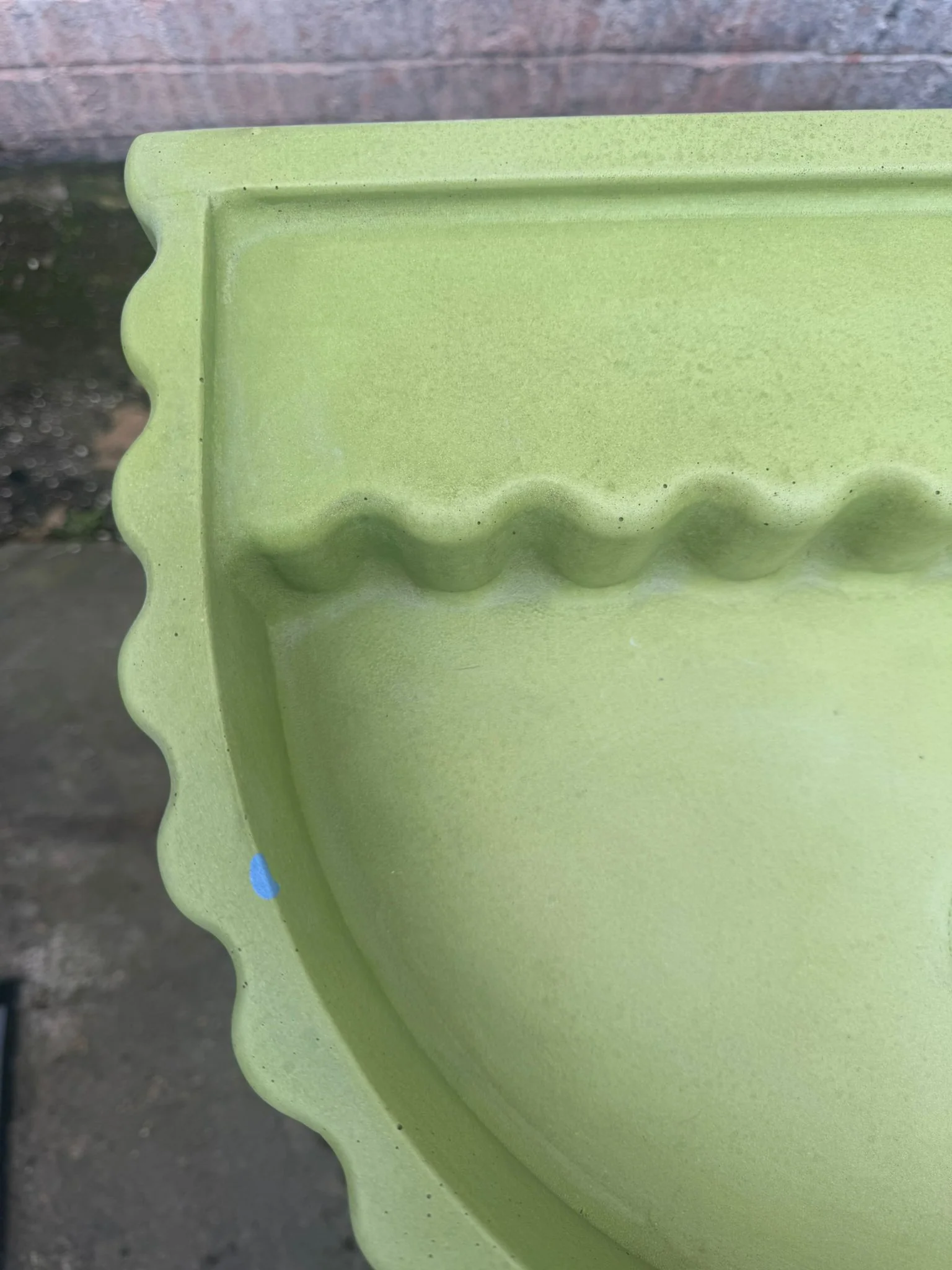 Sample Sale - Concrete Sink - The Semi Scallop - Sub Lime - Image 4