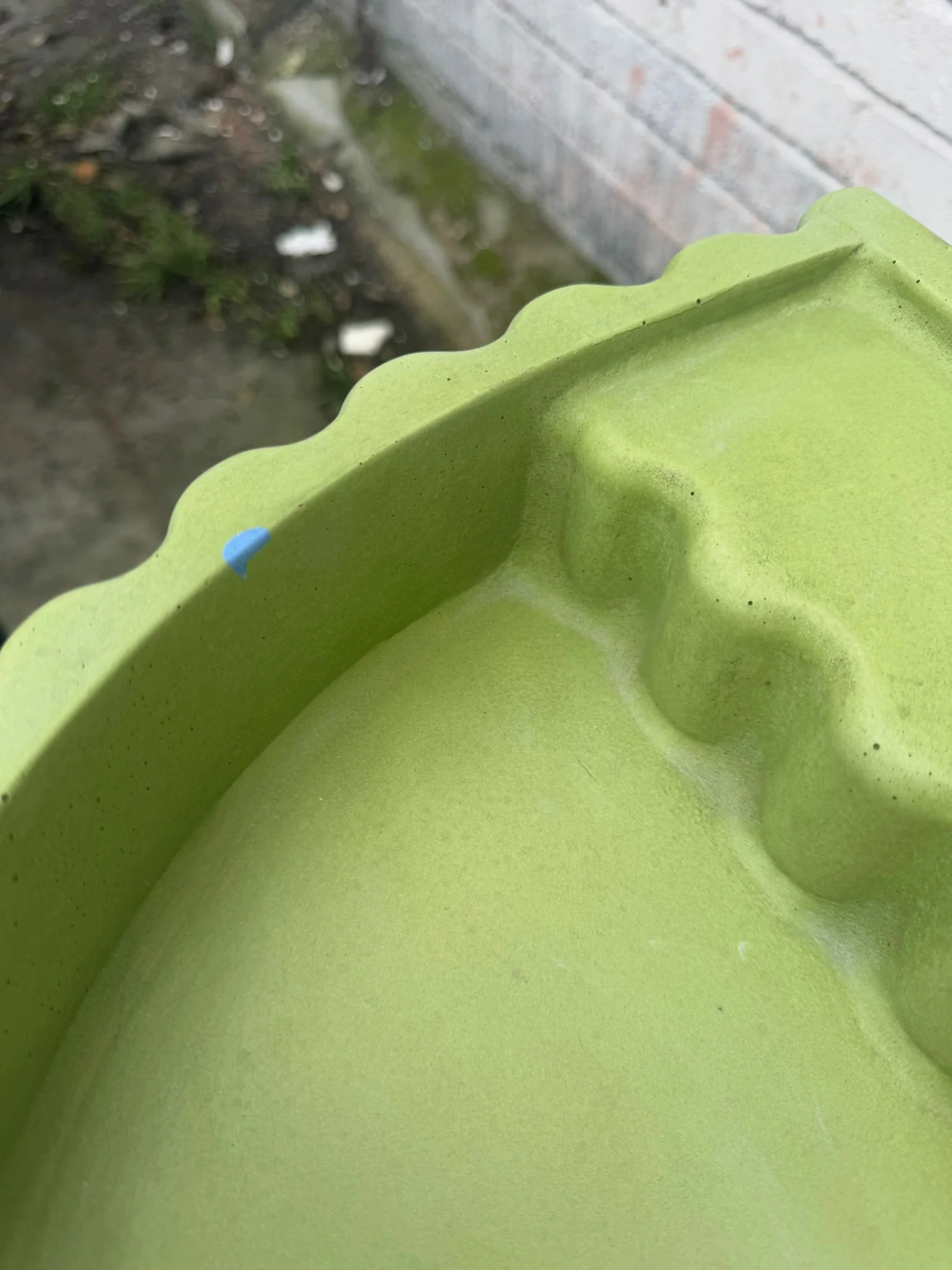 Sample Sale - Concrete Sink - The Semi Scallop - Sub Lime - Image 6