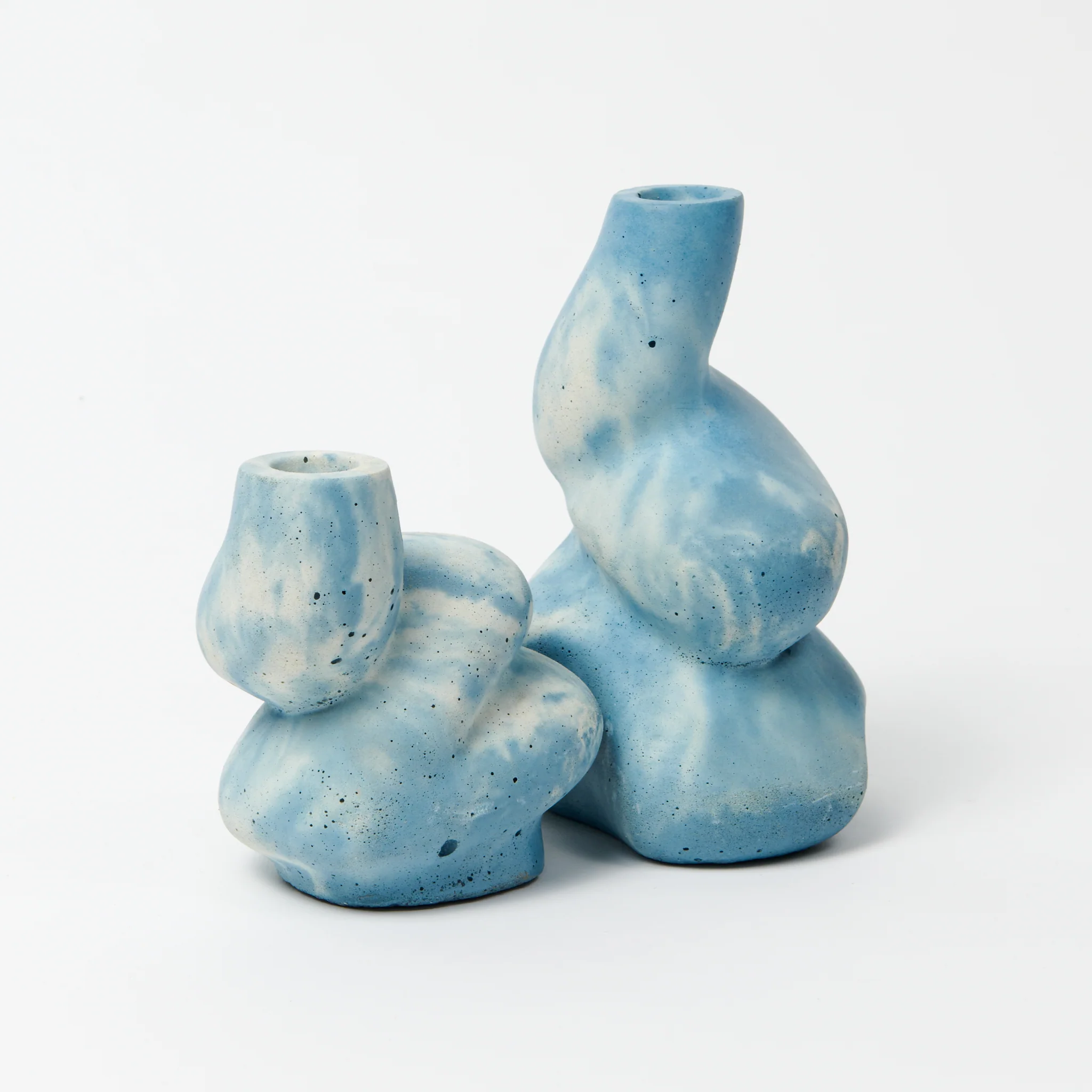 The Cuddle - A Pair of Little and Big Glob Candle Holders - Image 12