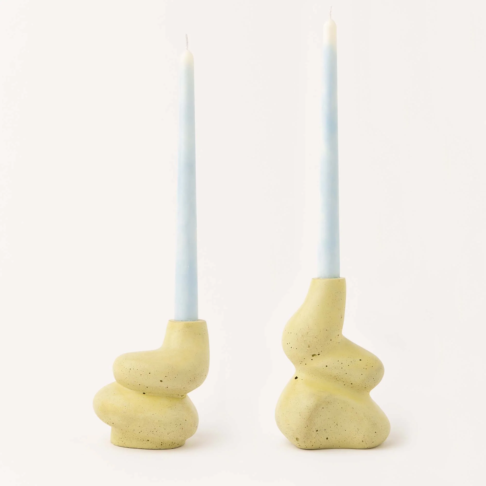 The Cuddle - A Pair of Little and Big Glob Candle Holders - Image 13