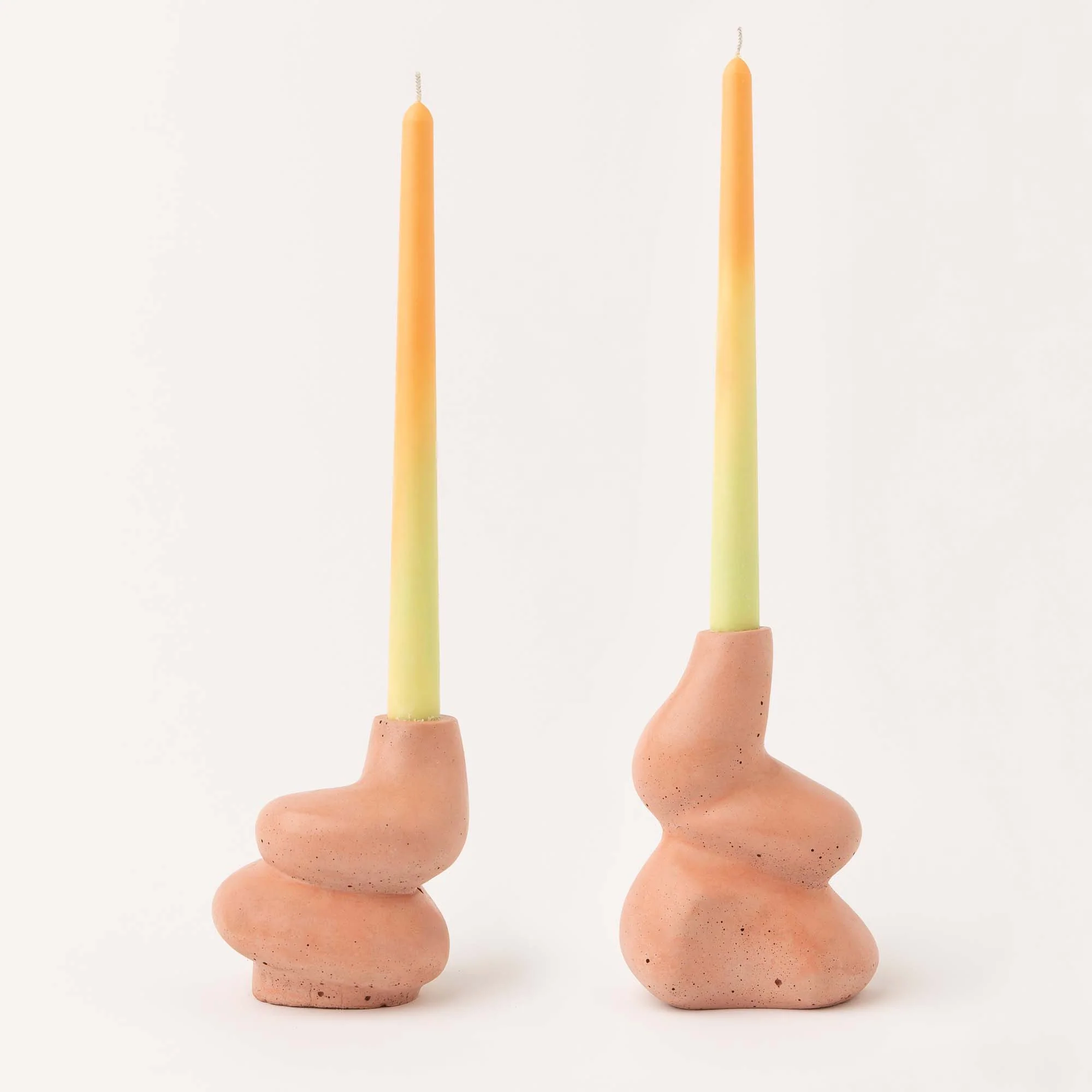 The Cuddle - A Pair of Little and Big Glob Candle Holders - Image 14