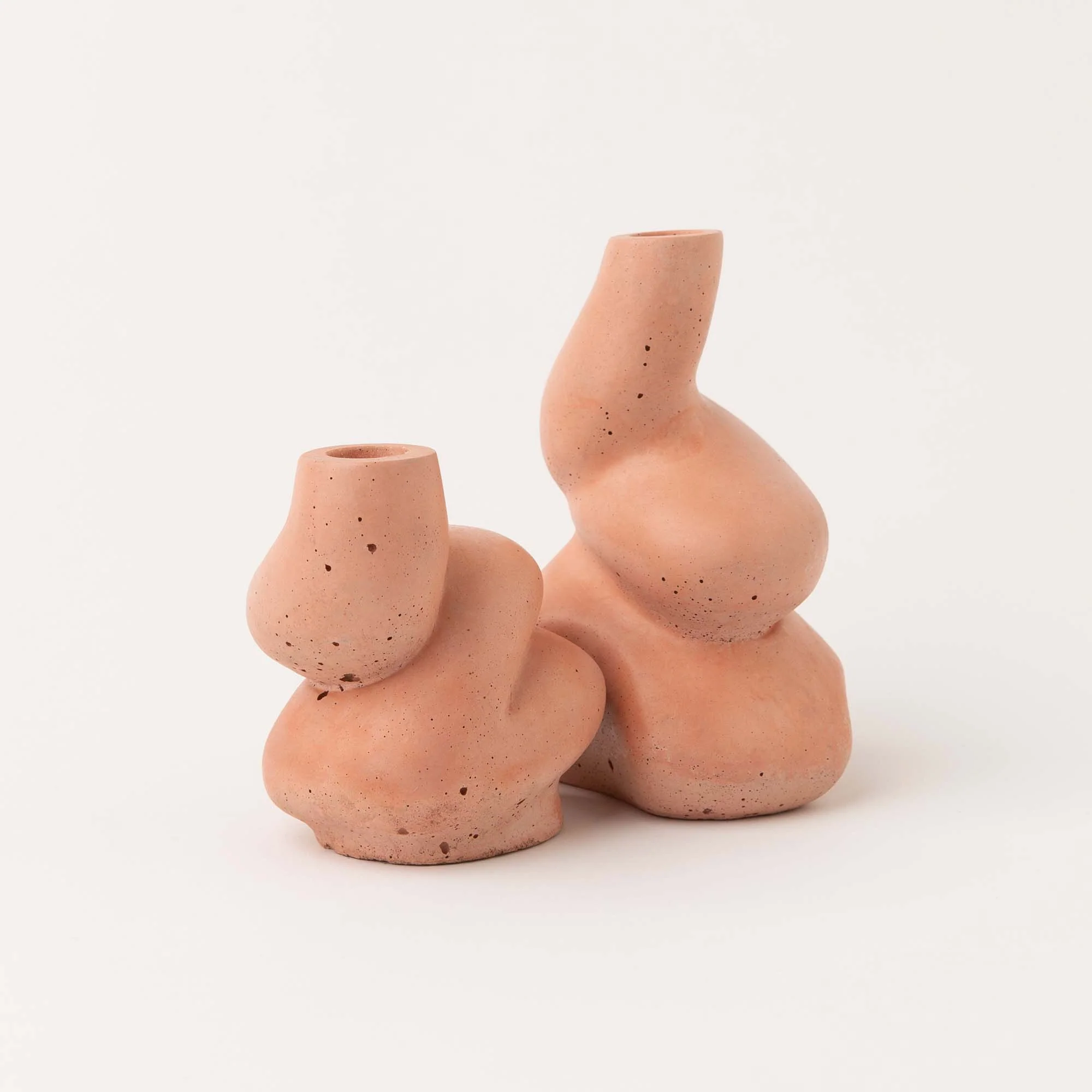 The Cuddle - A Pair of Little and Big Glob Candle Holders - Image 3