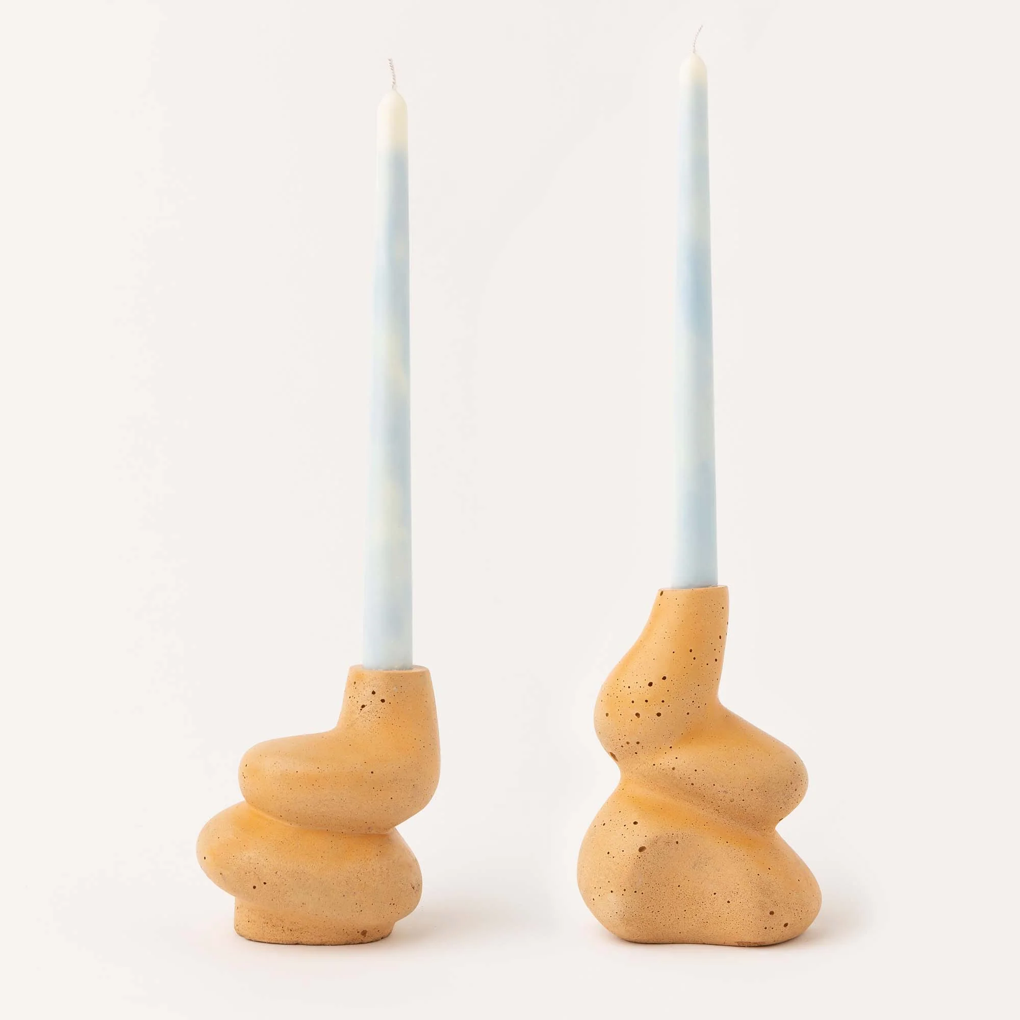 The Cuddle - A Pair of Little and Big Glob Candle Holders - Image 4