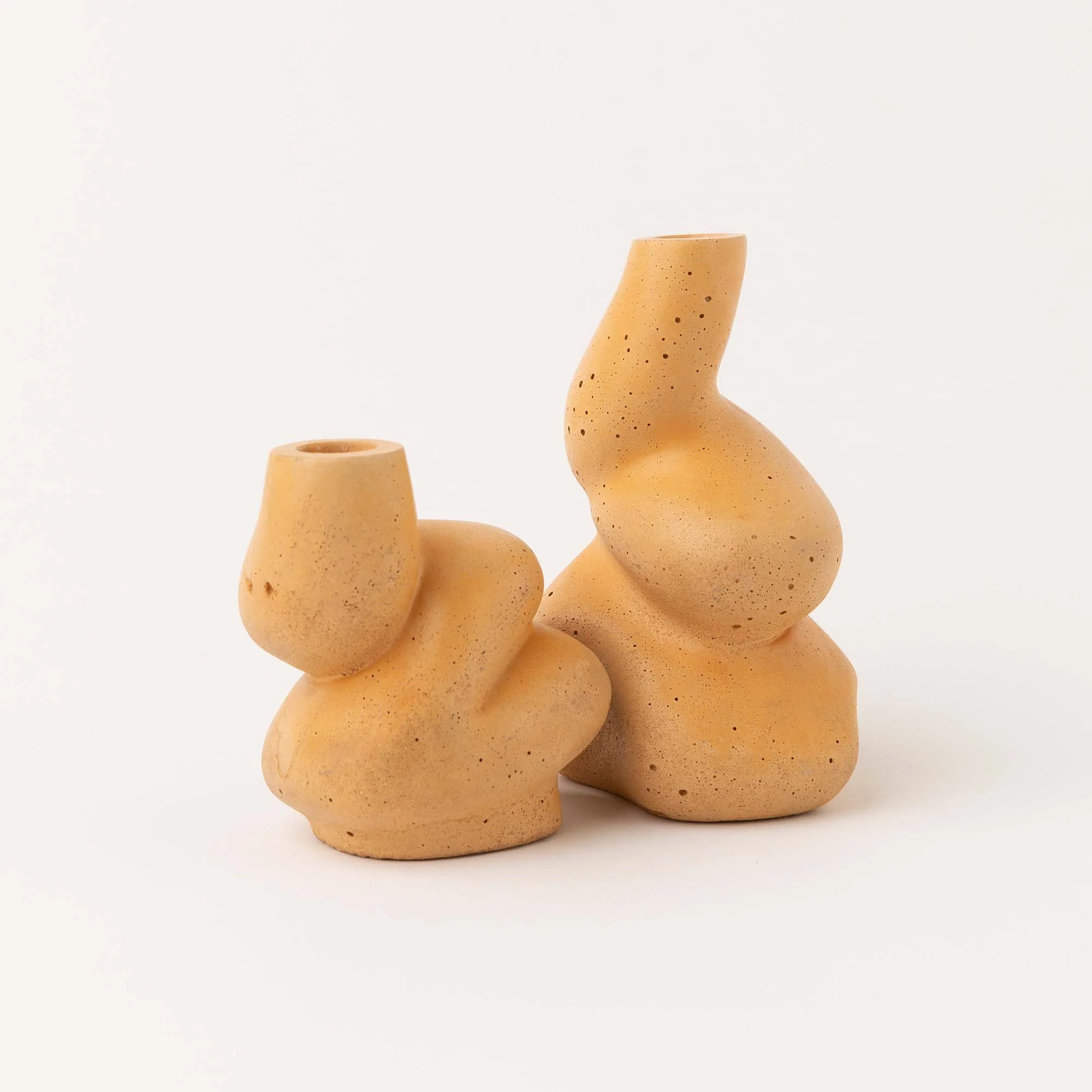 The Cuddle - A Pair of Little and Big Glob Candle Holders - Image 6