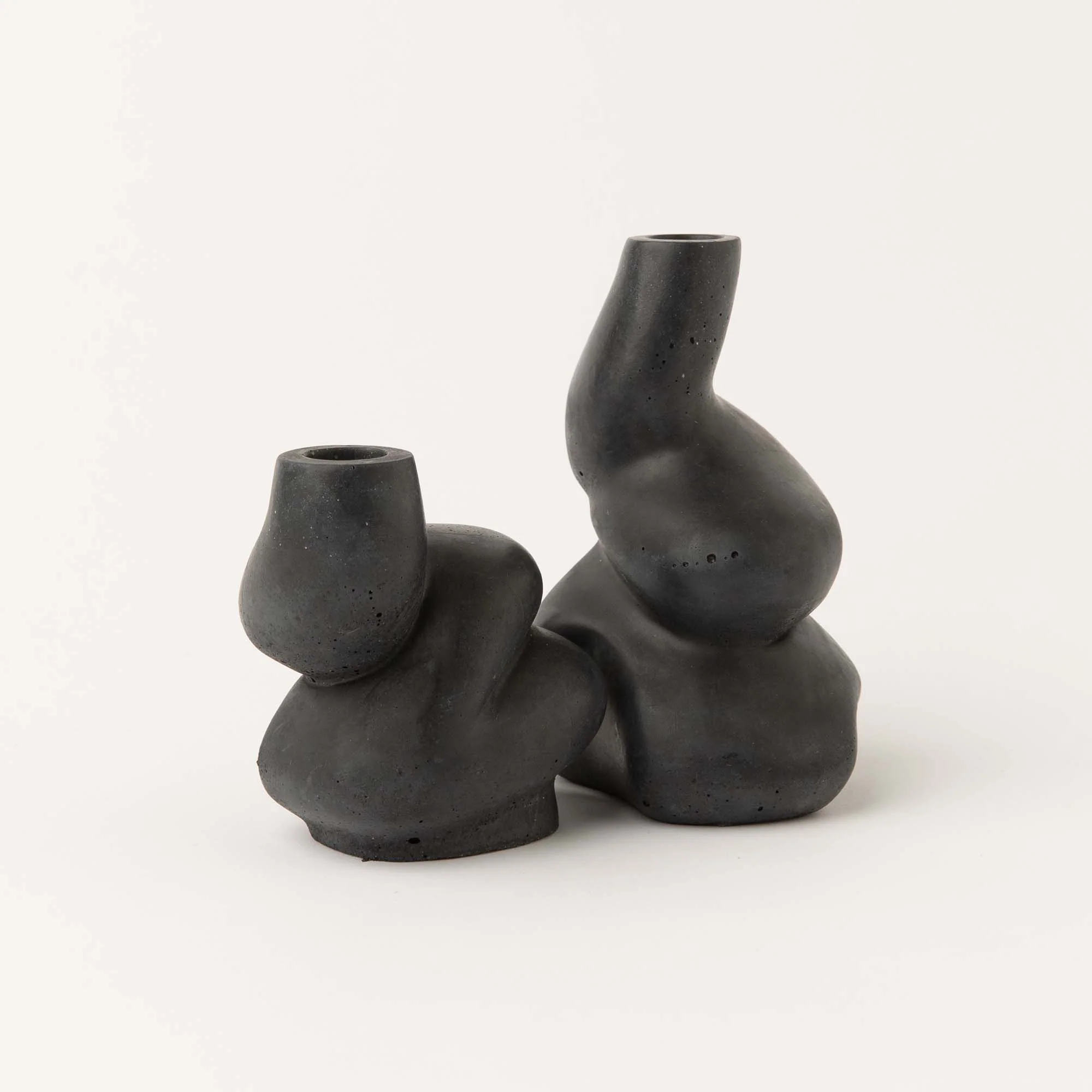 The Cuddle - A Pair of Little and Big Glob Candle Holders - Image 7